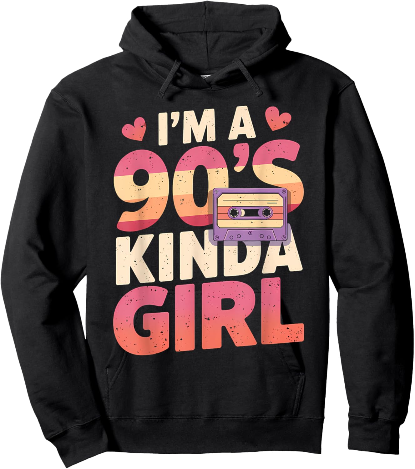90's R&B Girl I Love The 90s Shirts Nostalgia Vibe Hoodie - Hoodie | Black