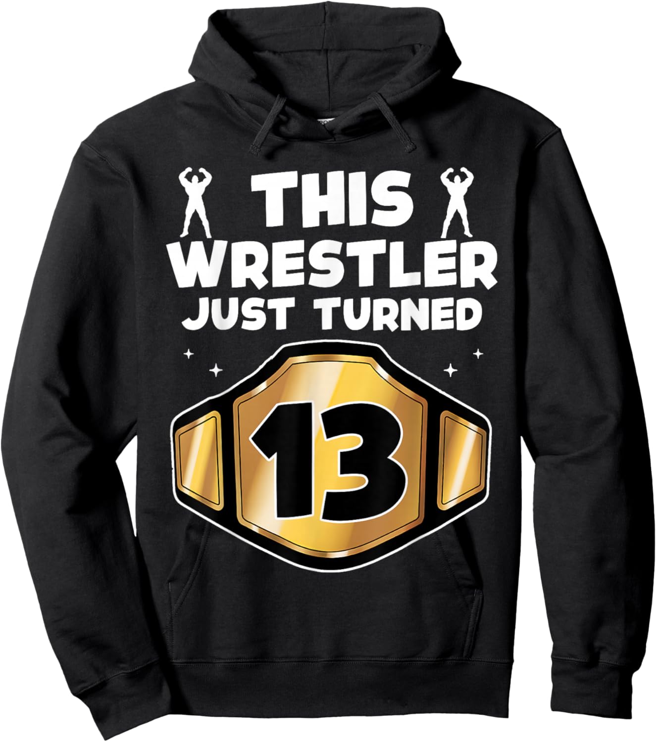 13th Wrestling Birthday This Wrestler Just Turned 13 Boys Hoodie - Hoodie | Black