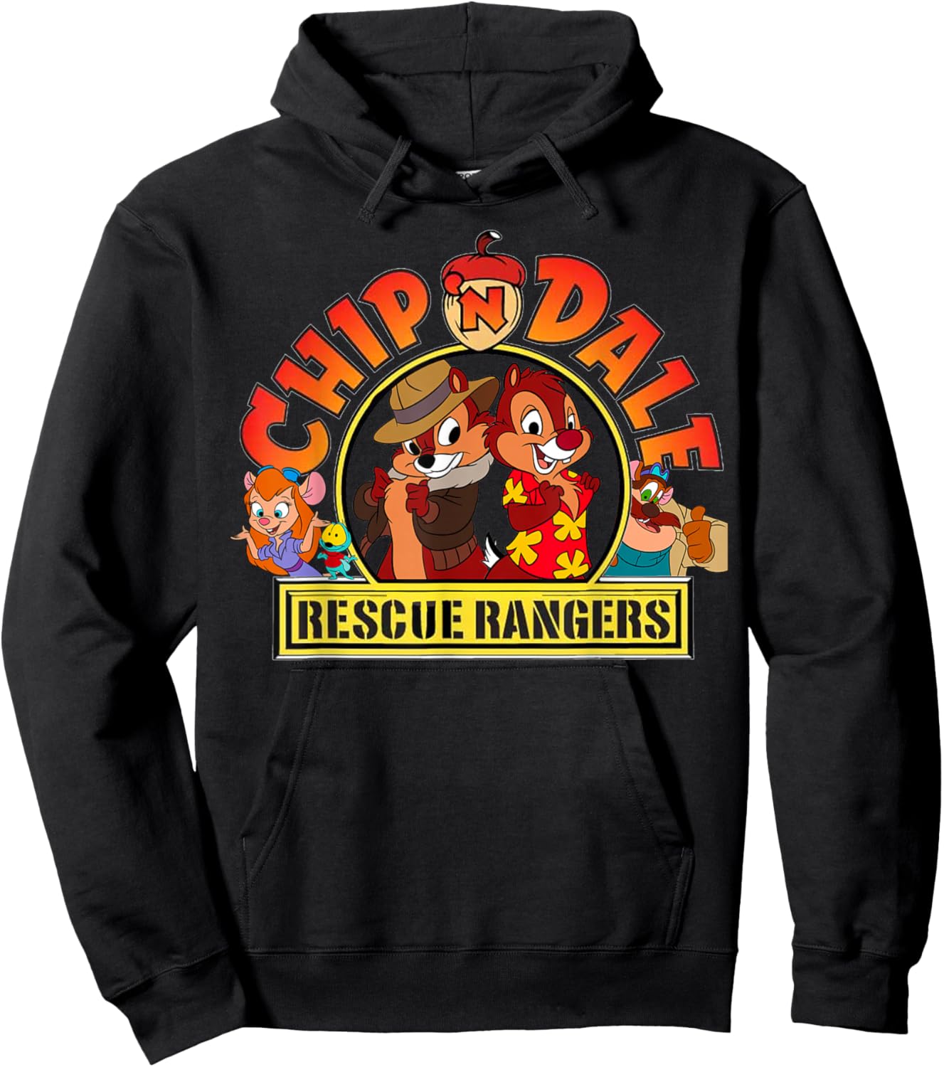 Chip N Dale Rescue Rangers Hoodie - Hoodie | Black