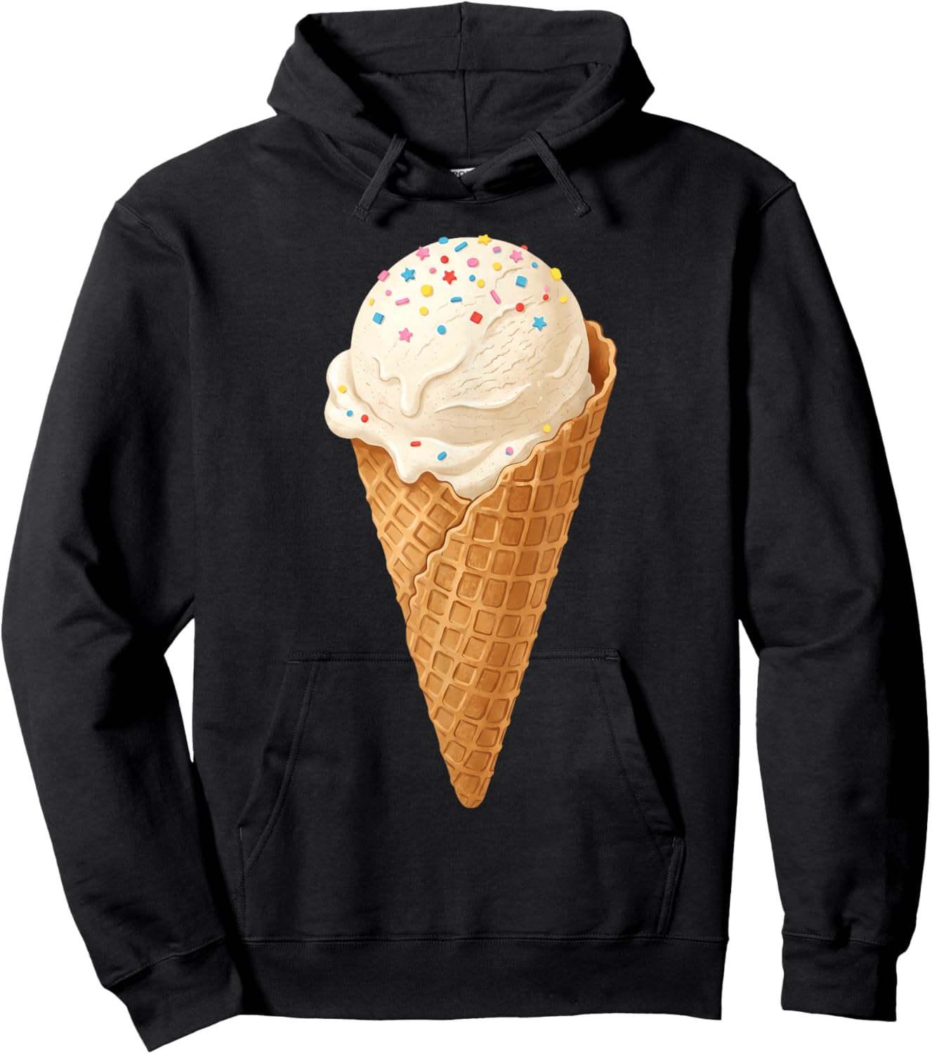 Funny National Ice Cream Costume Men Women Kids Hoodie - Hoodie | Black