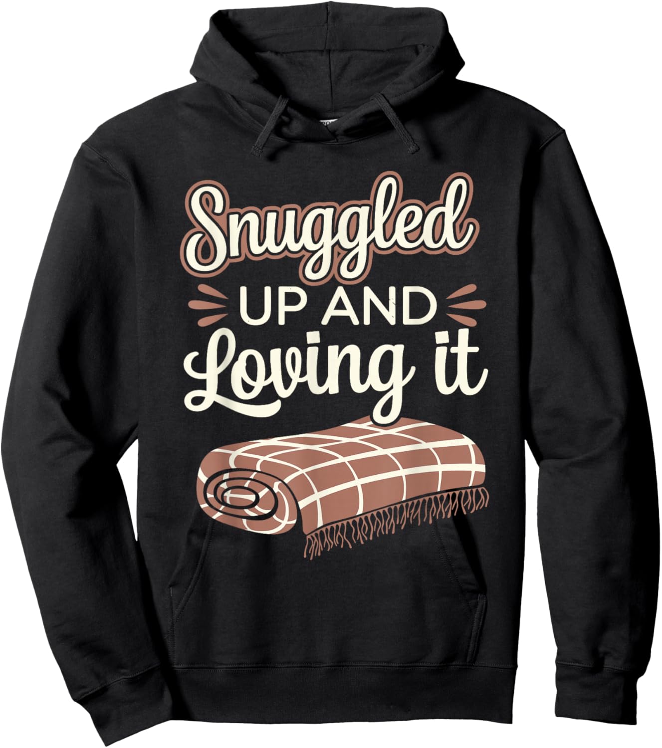 Winter Cozy Culture Warm Blankets Hot Cocoa and Hygge Vibes Hoodie - Hoodie | Black