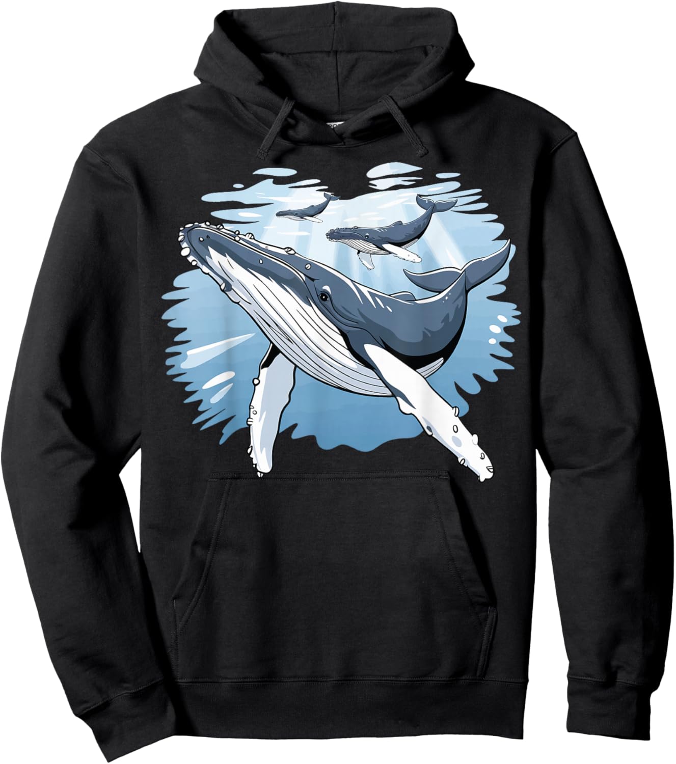 Humpback Whale Hoodie - Hoodie | Black
