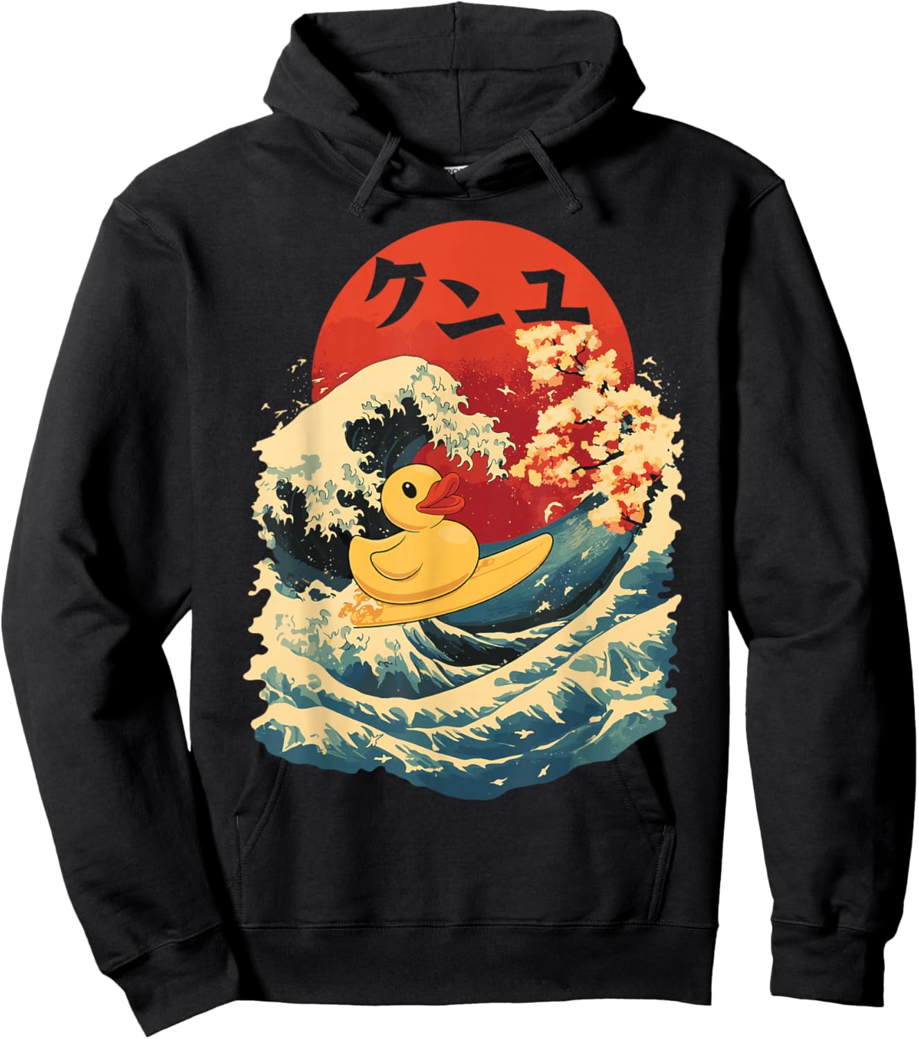 Rubber Duck Surf Japanese Rubber Duck Hoodie - Hoodie | Black