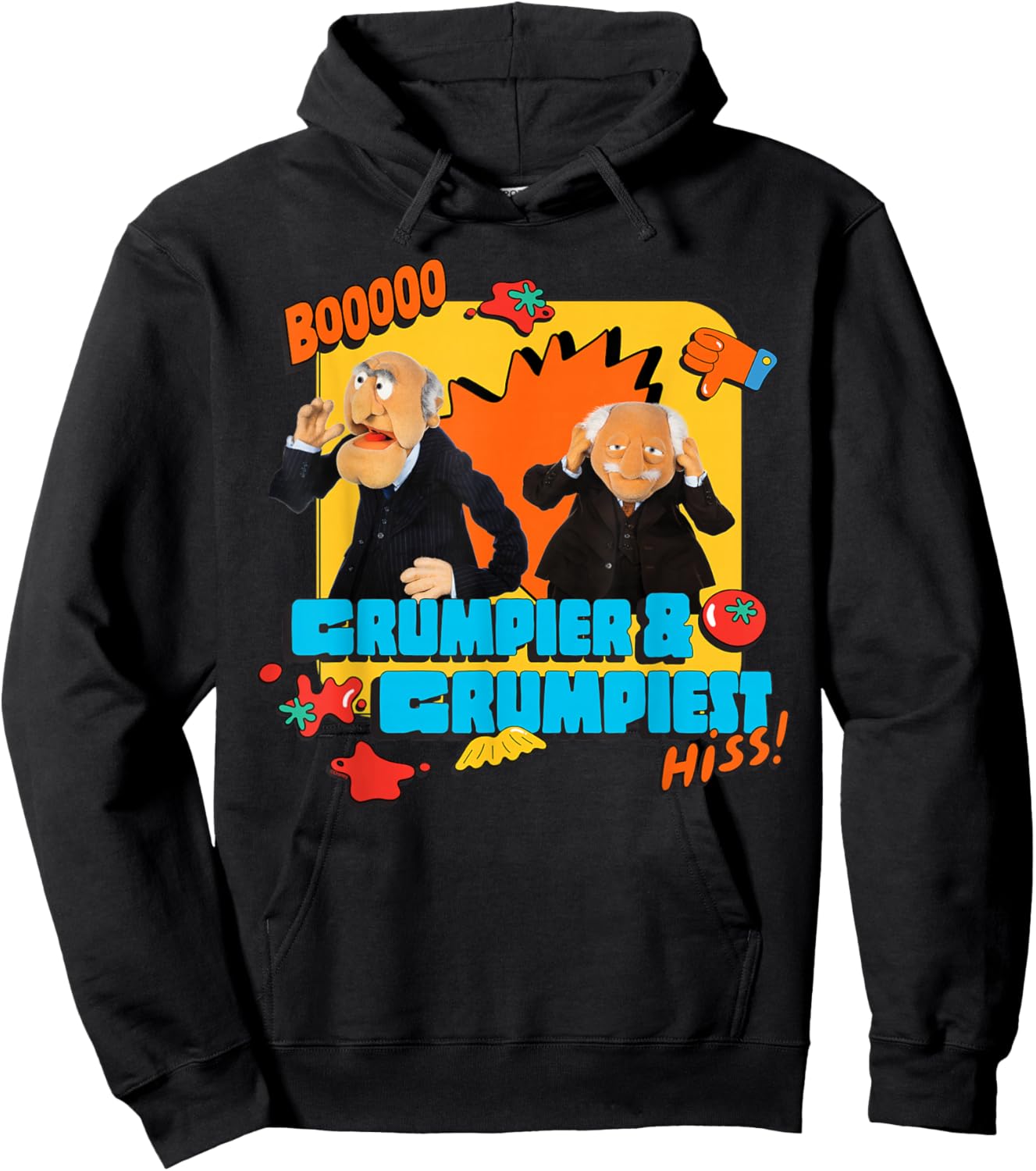 Disney The Muppets Statler and Waldorf Grumpier & Grumpiest Hoodie - Hoodie | Black
