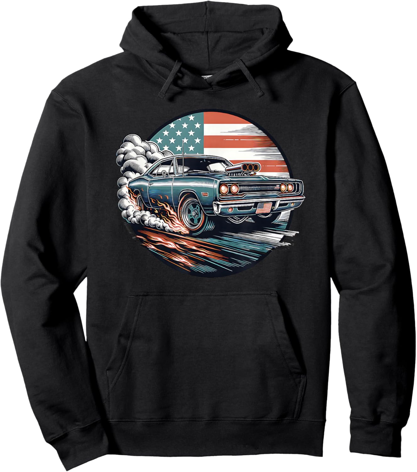 Muscle Car Hoodie - Hoodie | Black