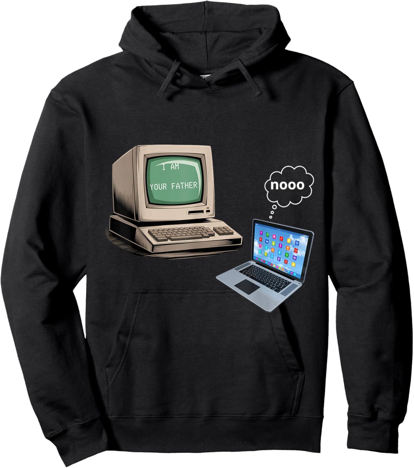 Computer programmer. 80's computer Hoodie - Hoodie | Black