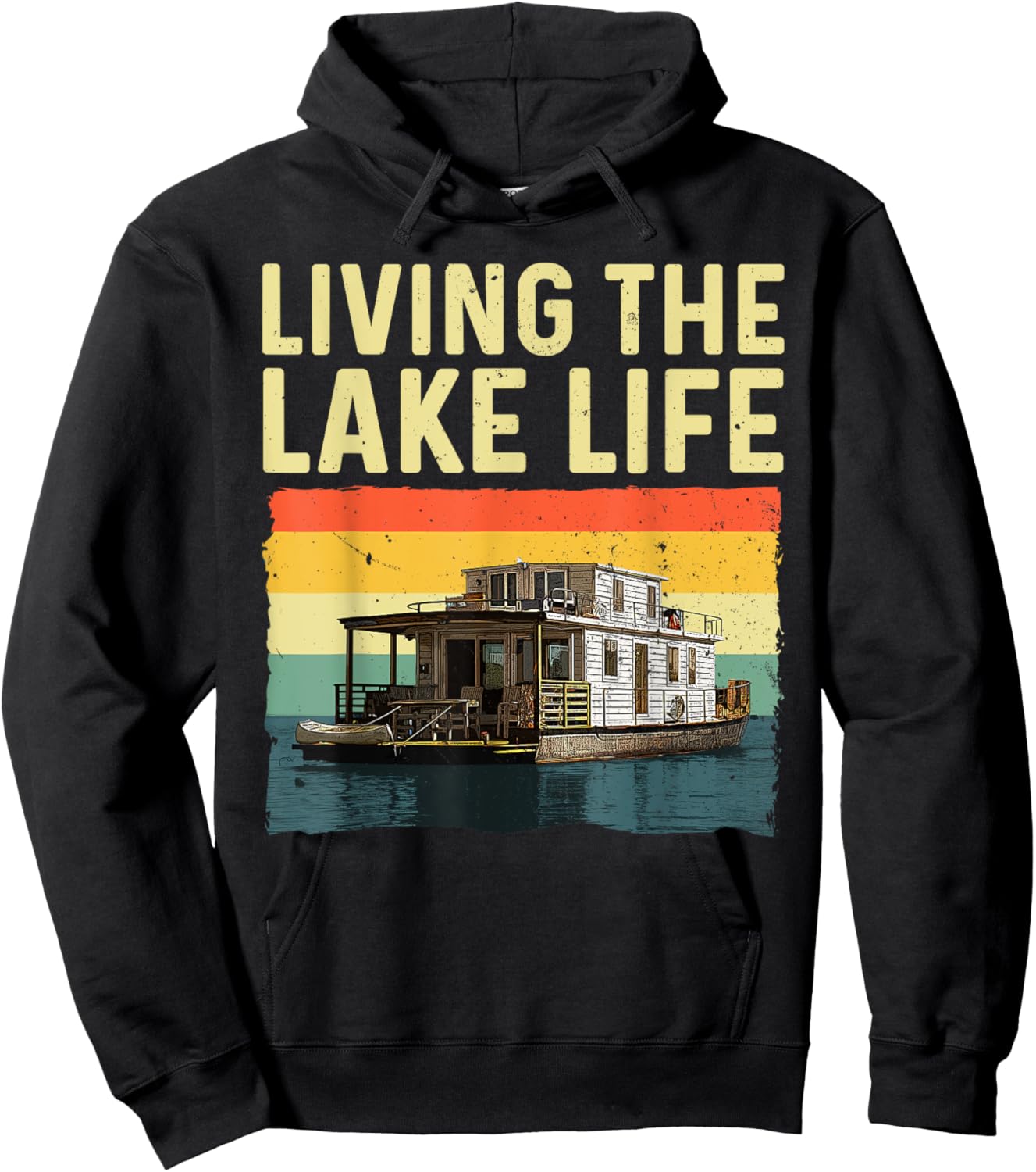 Houseboat Design Women House Boat Captain Houseboat Hoodie - Hoodie | Black