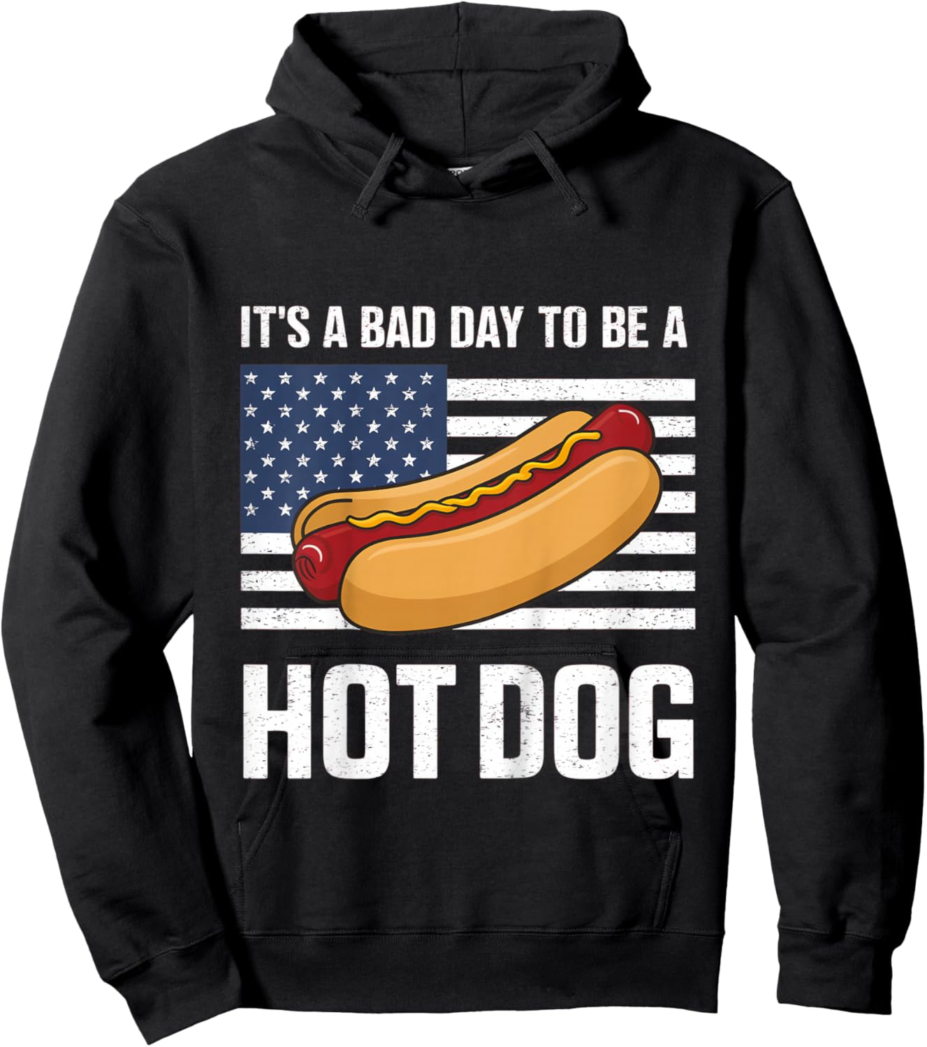 Kids Bad Day to Be A Hot Dog Shirt Toddler Hoodie - Hoodie | Black