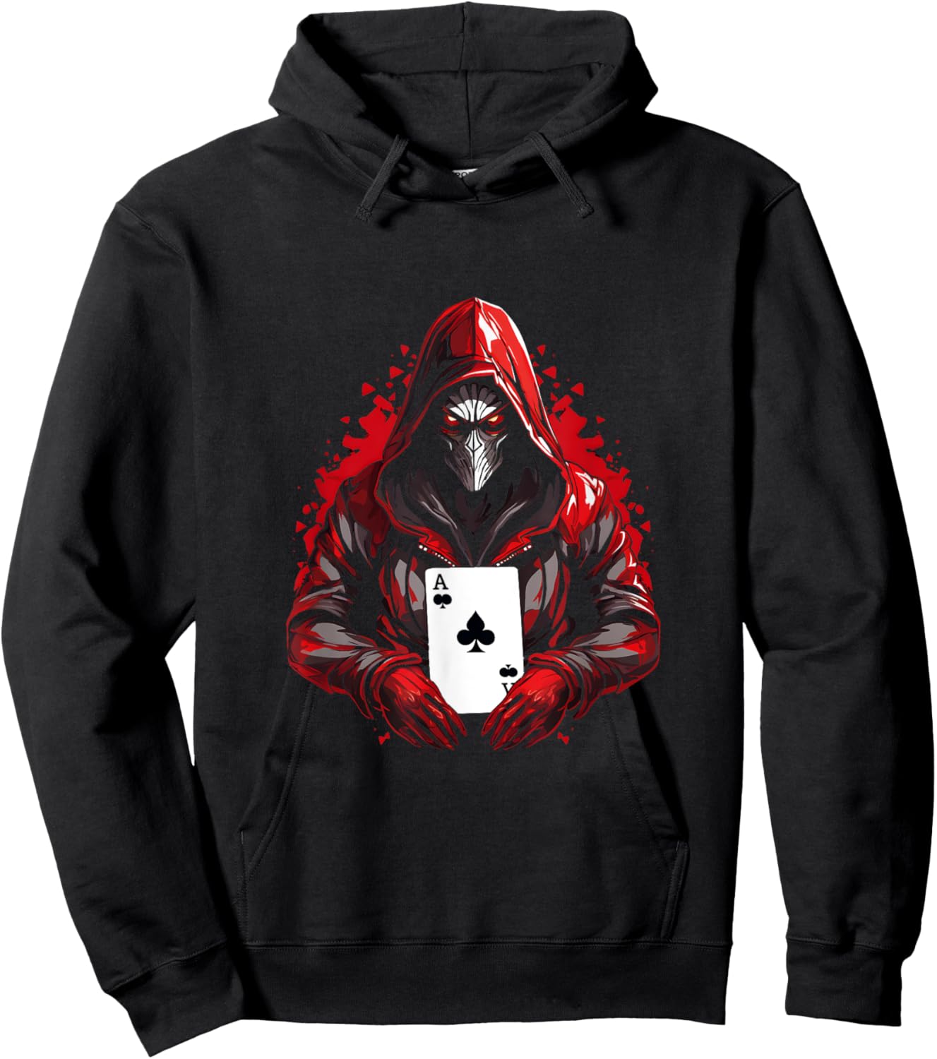 Poker Gambling Funny Casino Play Card Gambler Poker Hoodie - Hoodie | Black