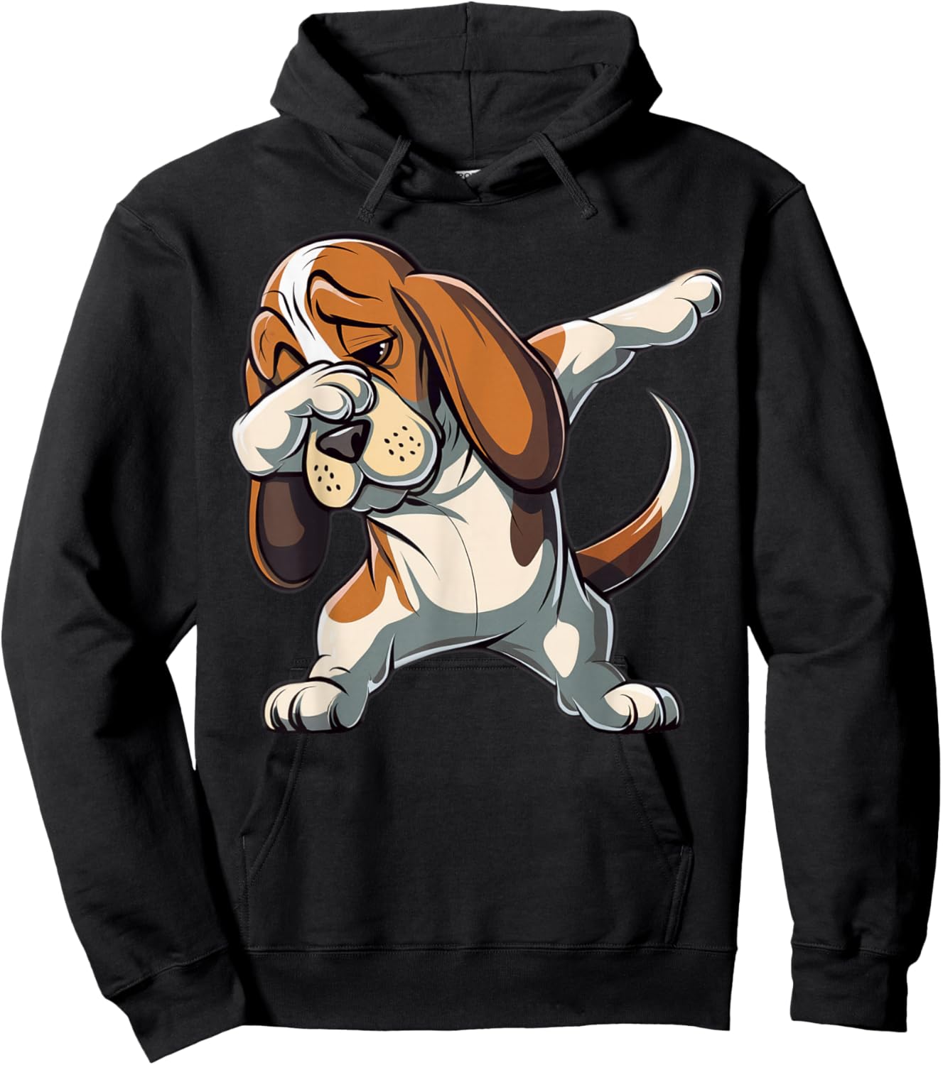 Dabbing Basset Hound Dab Dance Dog Lover Gifts Women Hoodie - Hoodie | Black