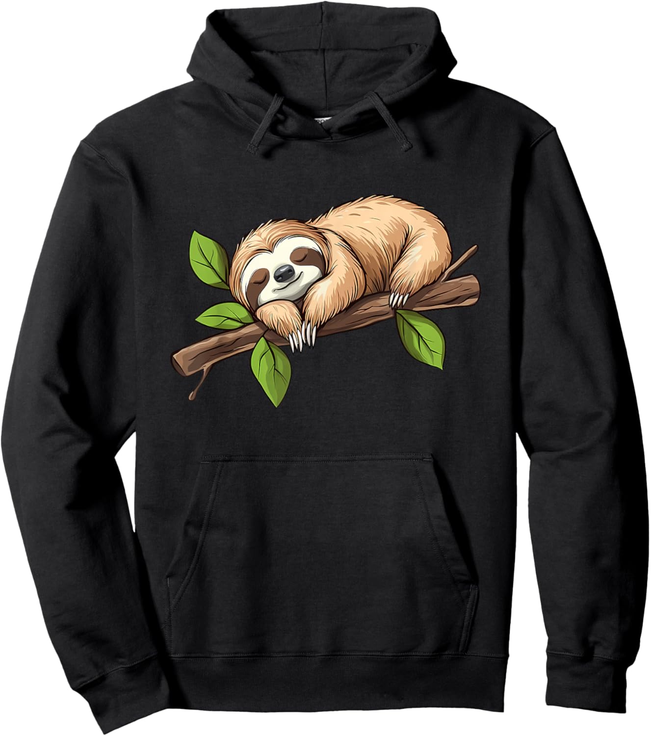 Funny Lazy Sloth Hoodie - Hoodie | Black