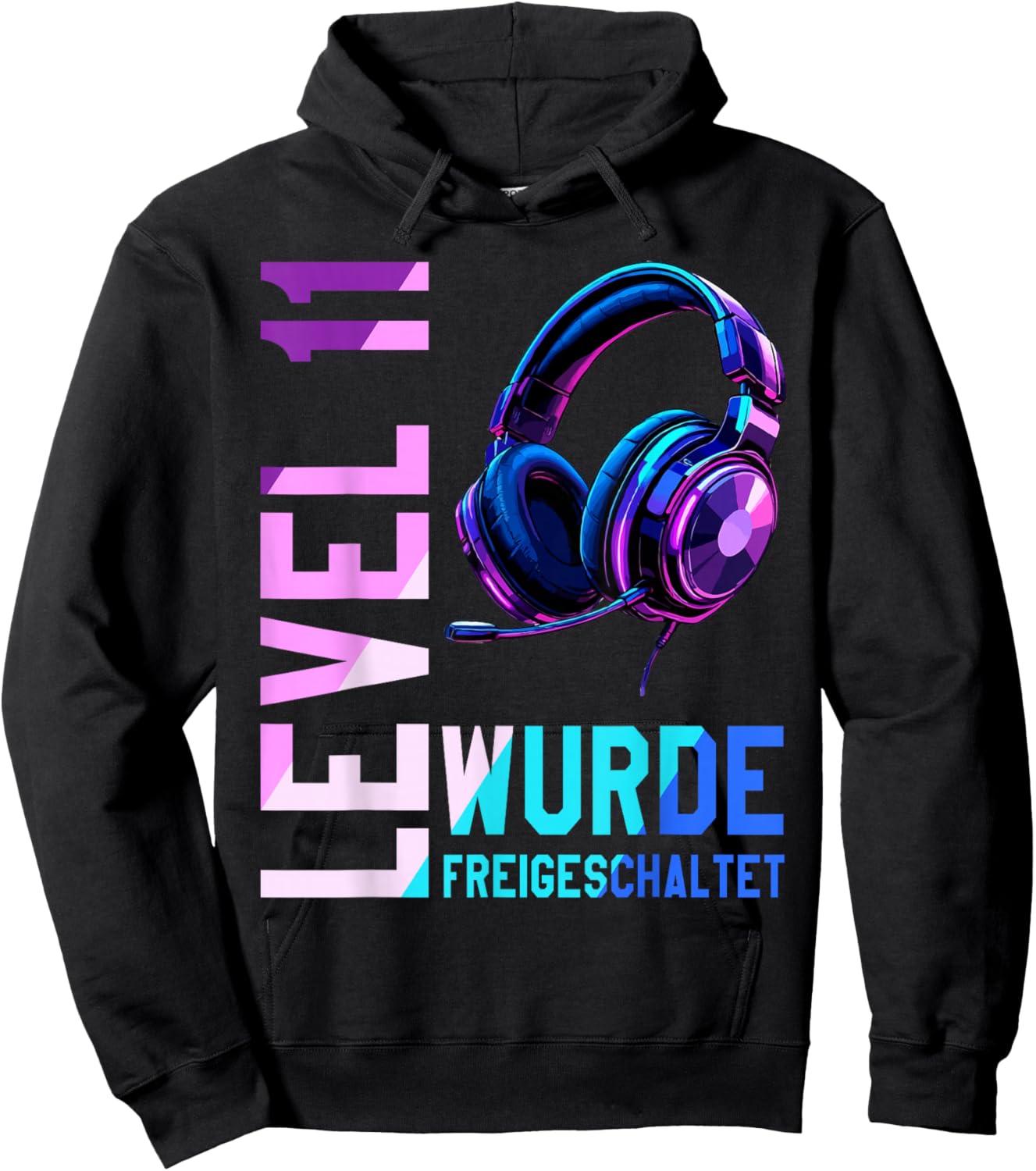 11. Geburtstag Junge Mädchen 11 Jahre Level 11 Hoodie - Hoodie | Black