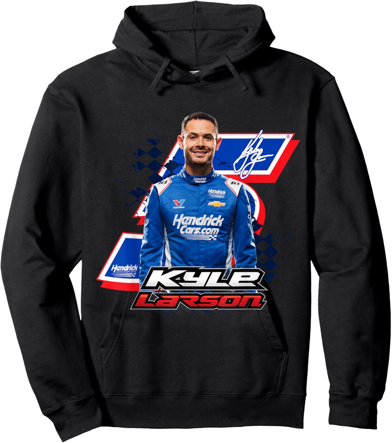 Kyle Larson 5 Racing Fan Graphic Hoodie - Hoodie | Black