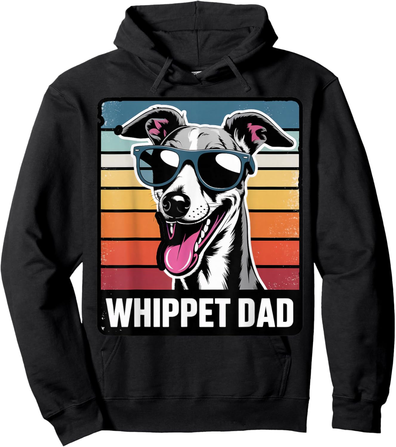 Whippet Dad Pet Whippet Owner Dog Trainer Whippet Hoodie - Hoodie | Black