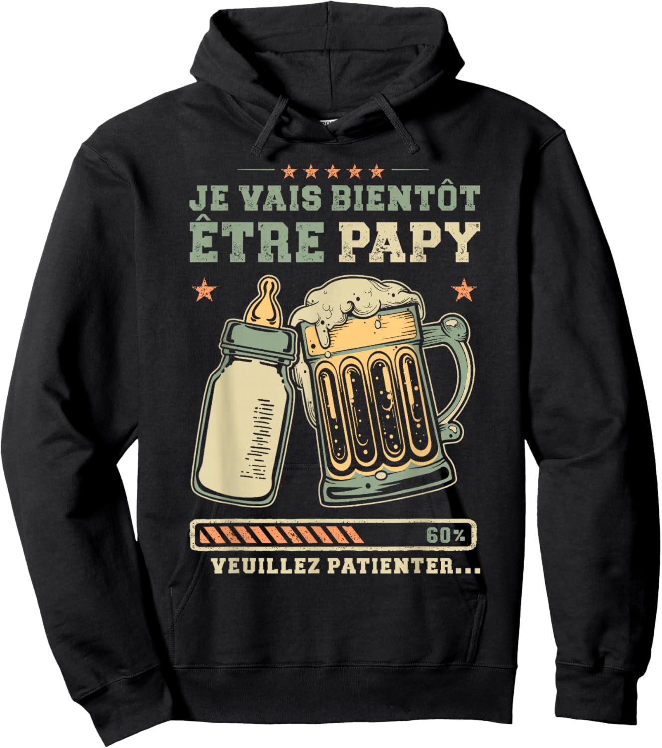 Future Grandpa Announcement Pregnancy Become Grandpa Hoodie - Hoodie | Black