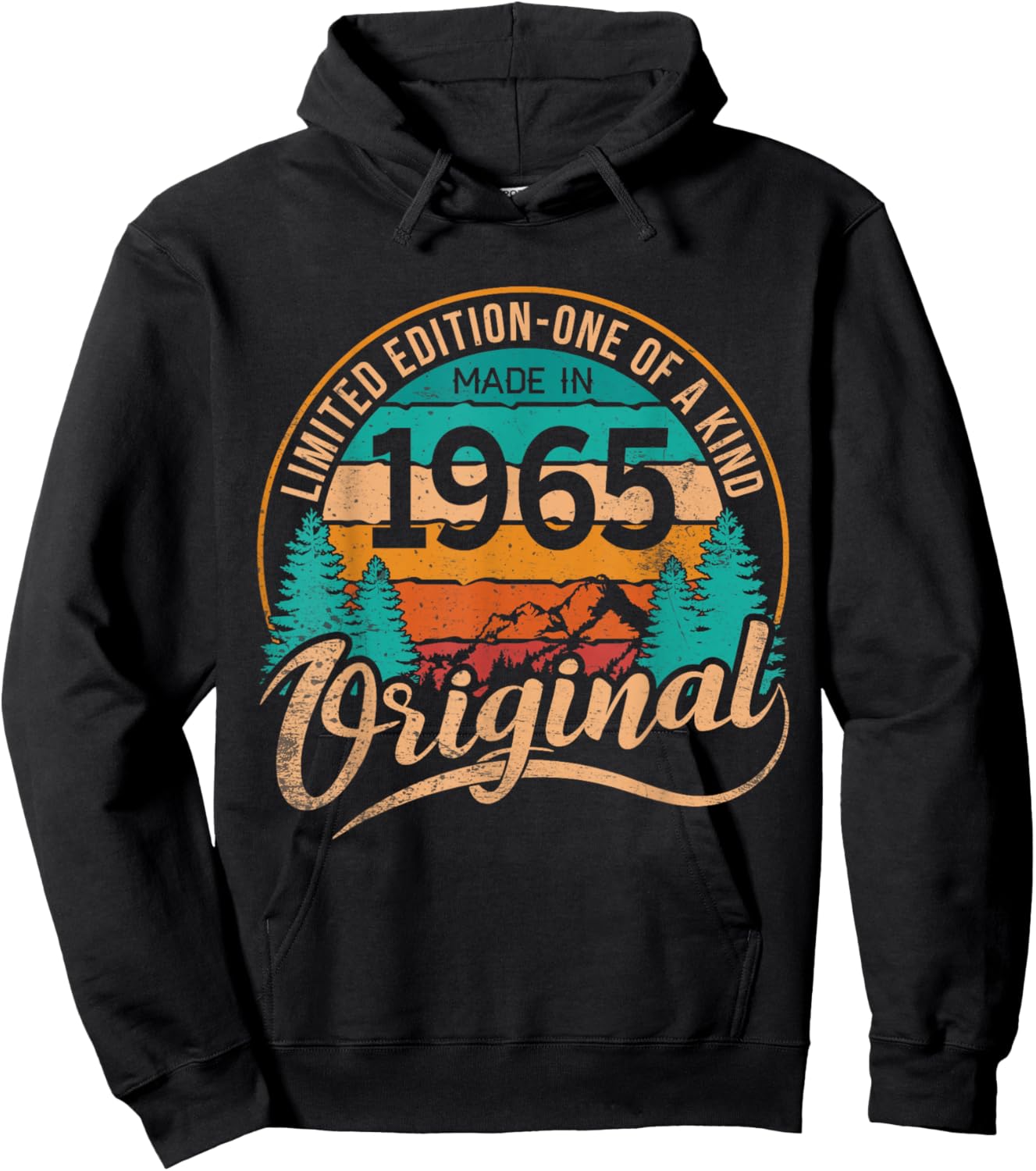 Made In 1965 Original Birthday Limited Edition One Of A Kind Hoodie - Hoodie | Black