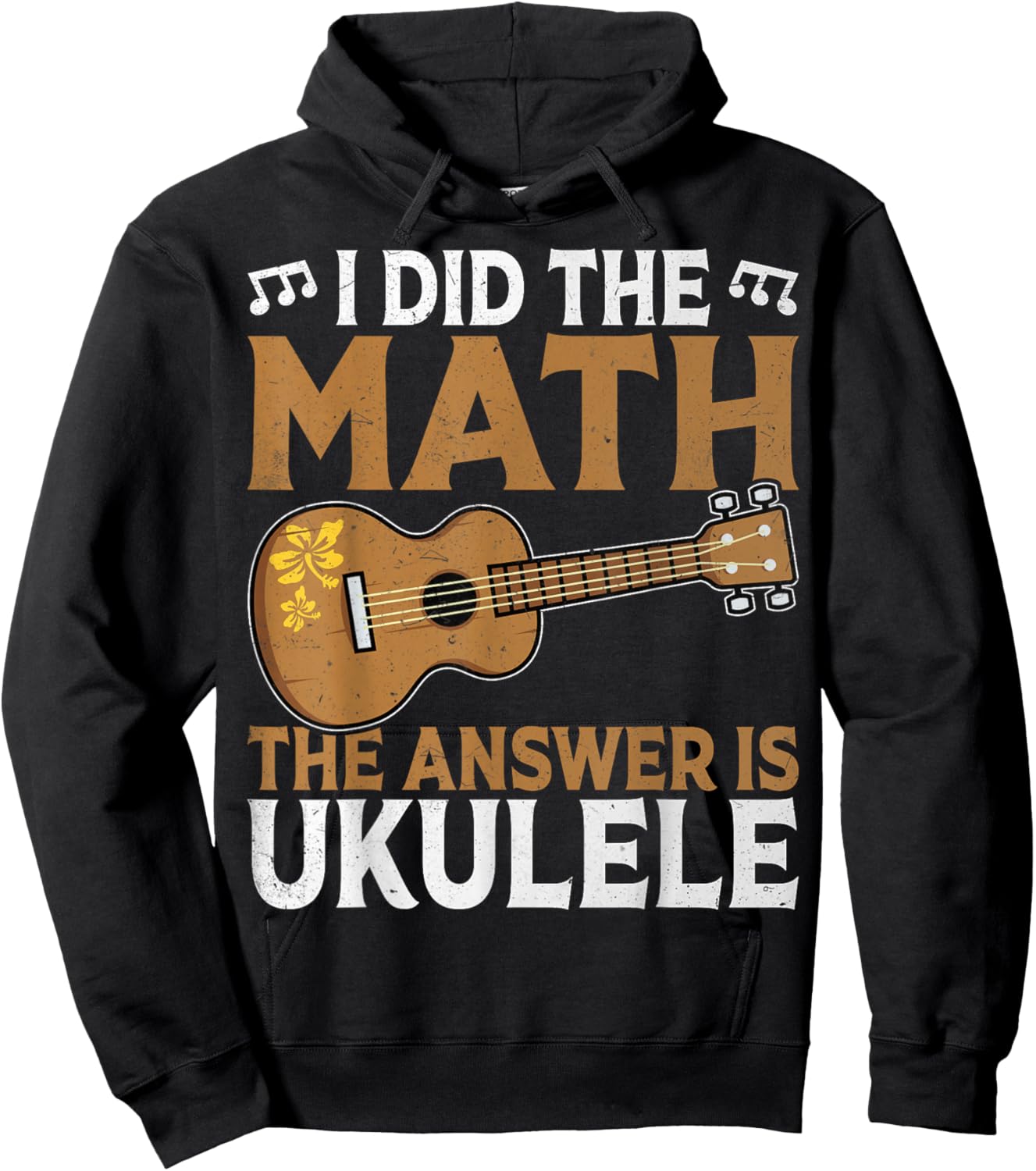 Uke Player - I Did the Math the Answer Is Ukulele Math Lover Hoodie - Hoodie | Black