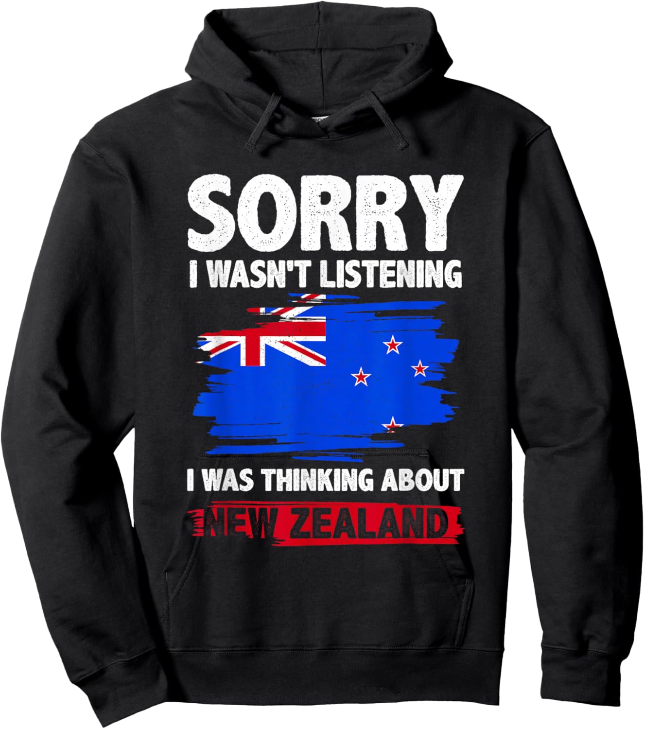 New Zealand Map Flag Kiwi Hoodie - Hoodie | Black