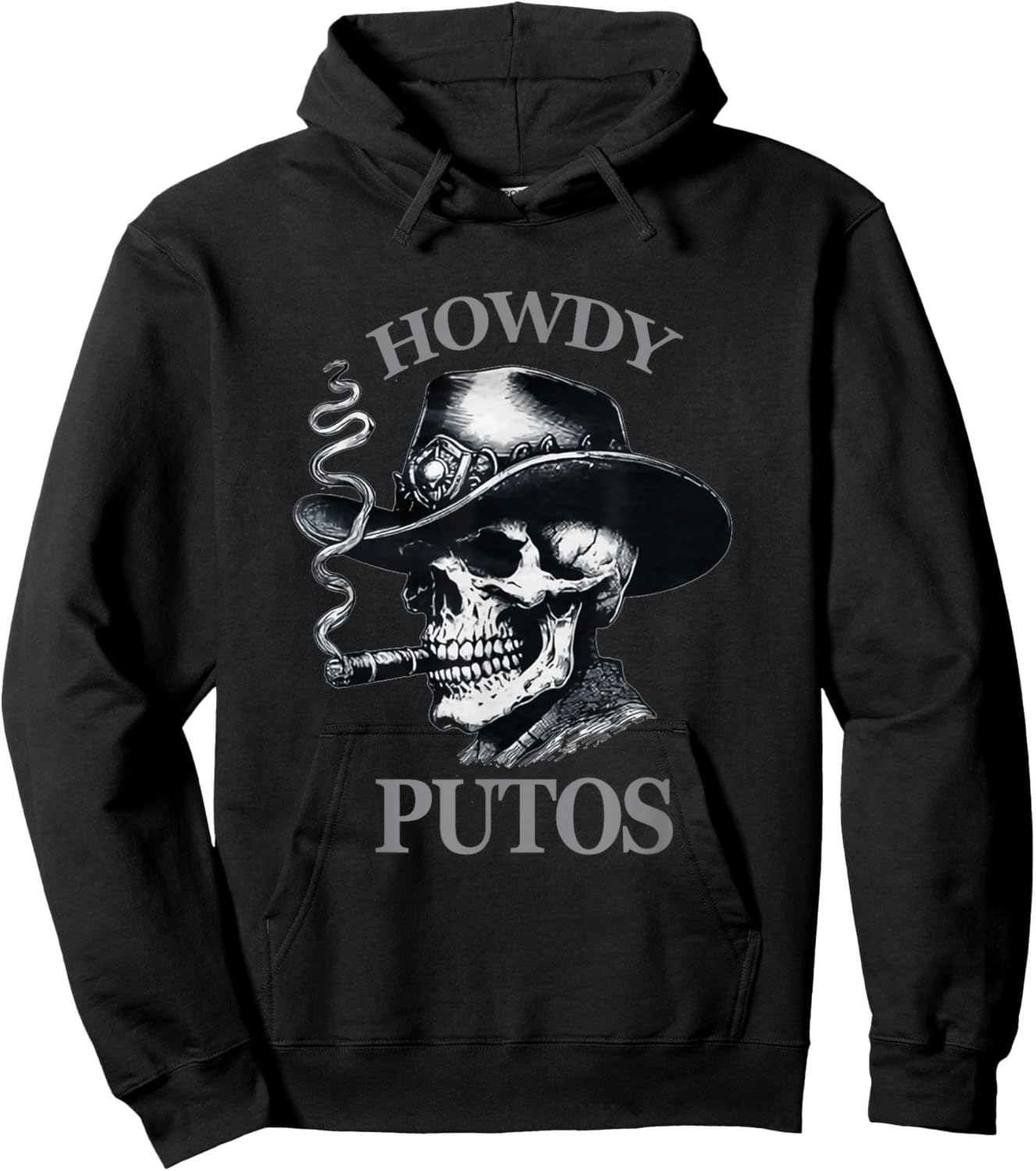 Funny Western Cowboy Howdy Putos Hoodie - Hoodie | Black
