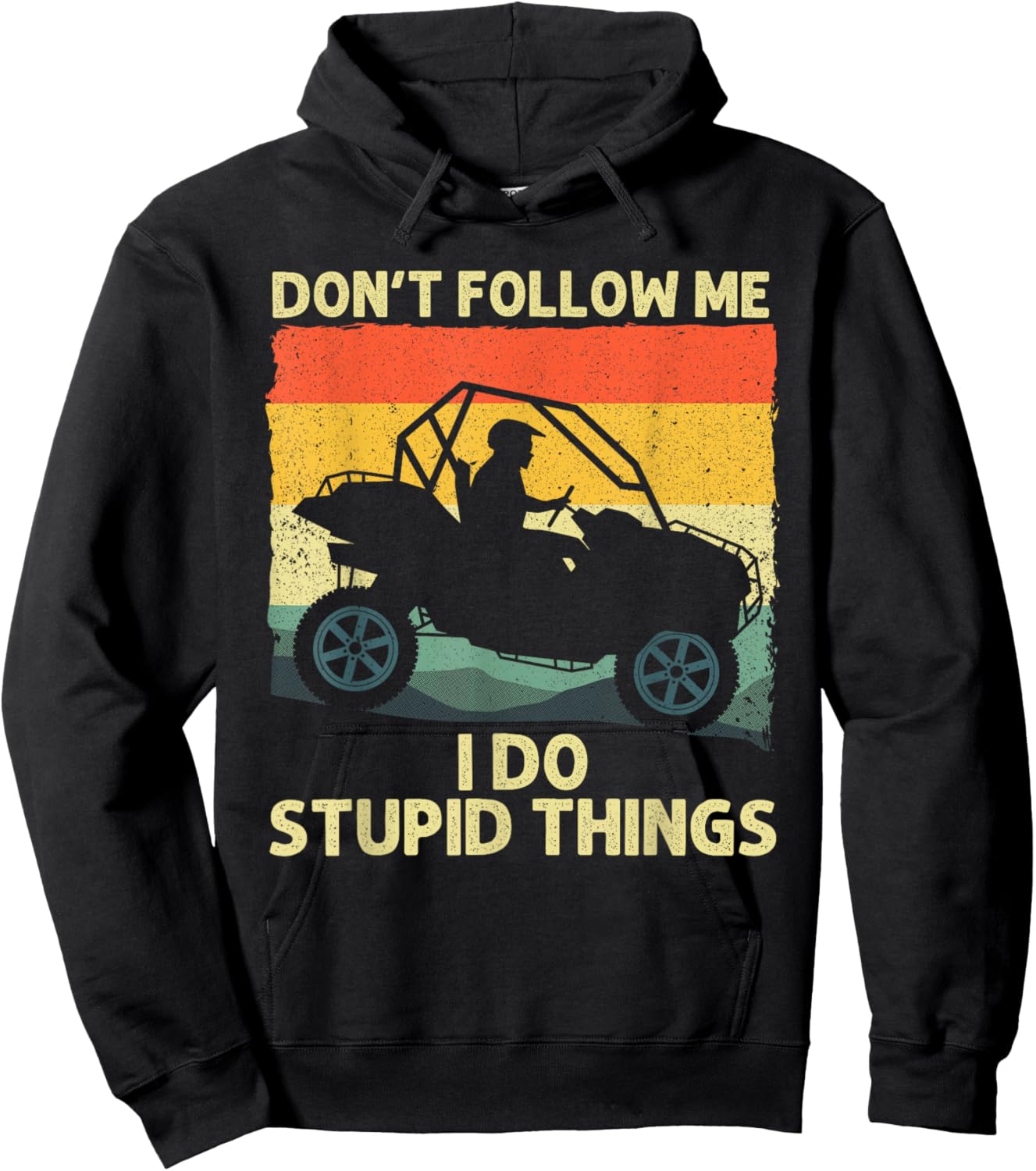 Side-By-Side Design Women UTV ATV SxS Off Road Lover Hoodie - Hoodie | Black