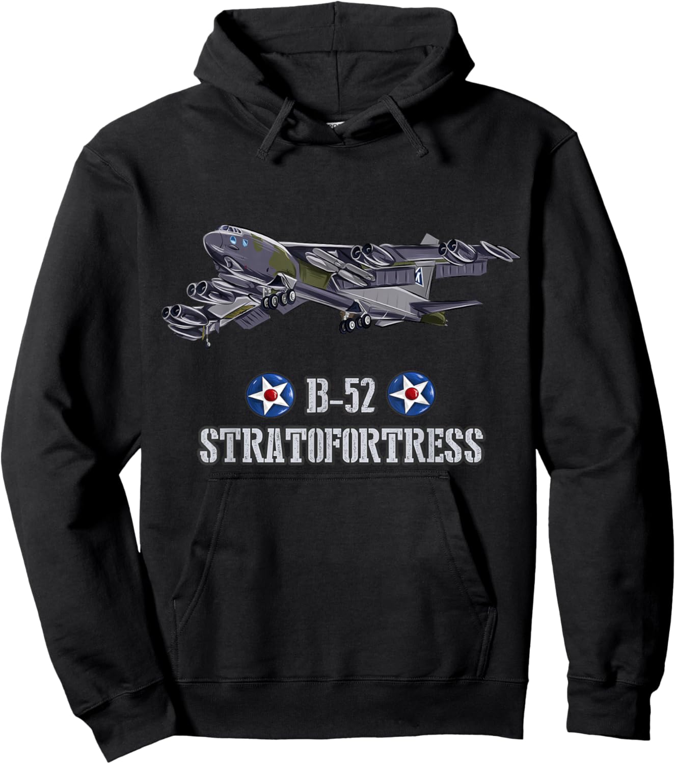 US Military Aircraft Heavy Bomber B-52 Hoodie - Hoodie | Black