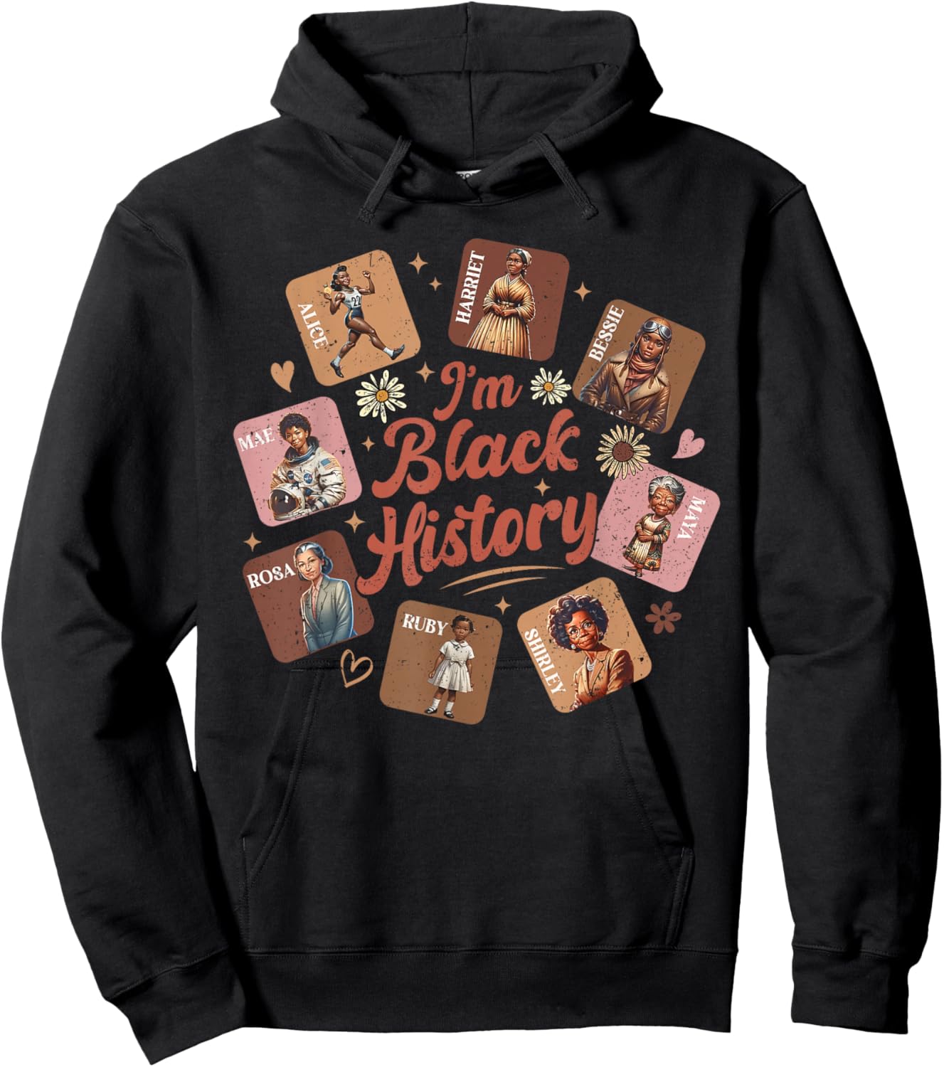 I Am Black History Month Black Women Leader Black Girl Power Hoodie - Hoodie | Black