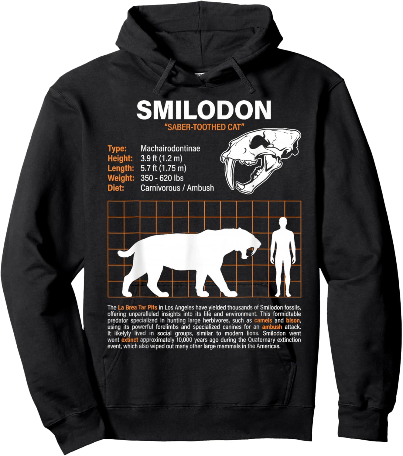 T-Shirt Hoodie - Hoodie | Black