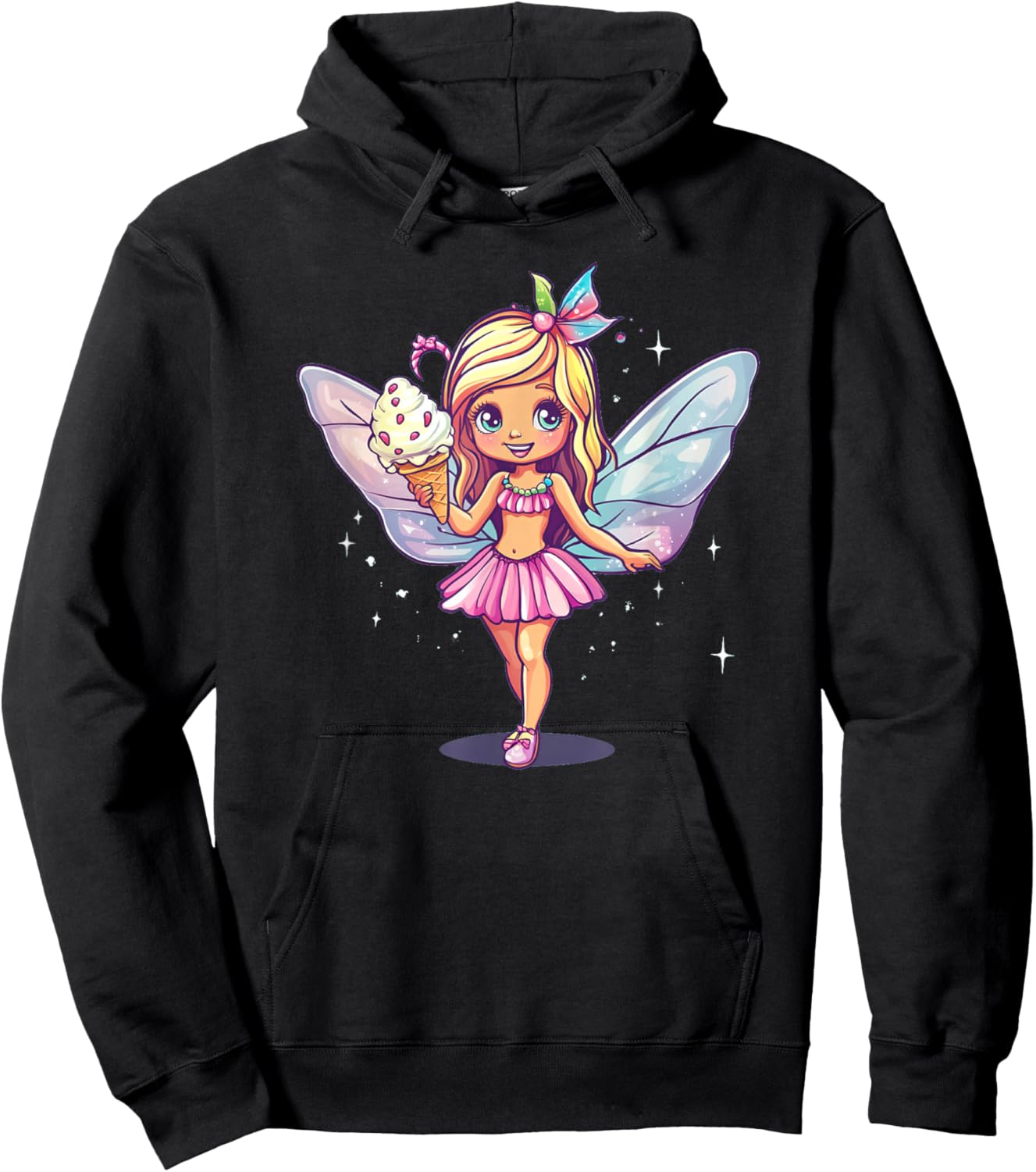 Eine süße Fee mit Eis für eine schöne Note Hoodie - Hoodie | Black