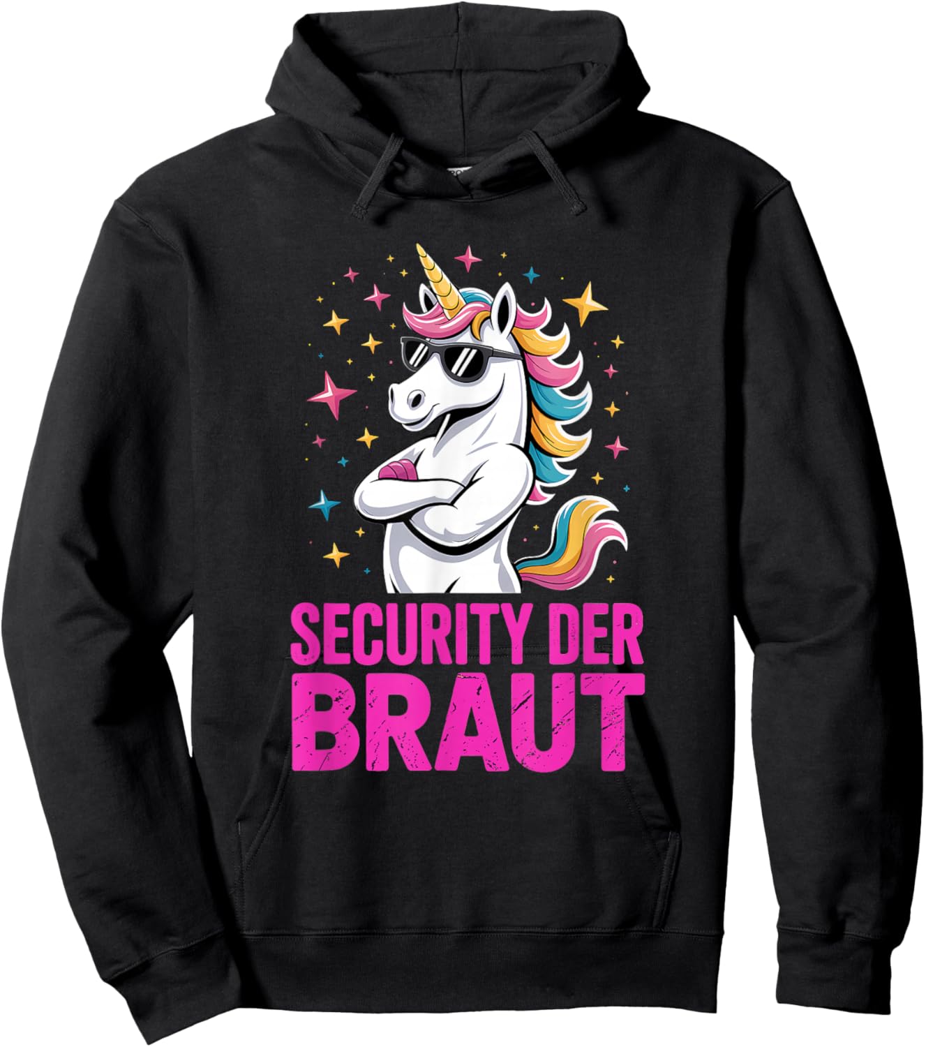 Security Der Braut Junggesellenabschied JGA Hoodie - Hoodie | Black
