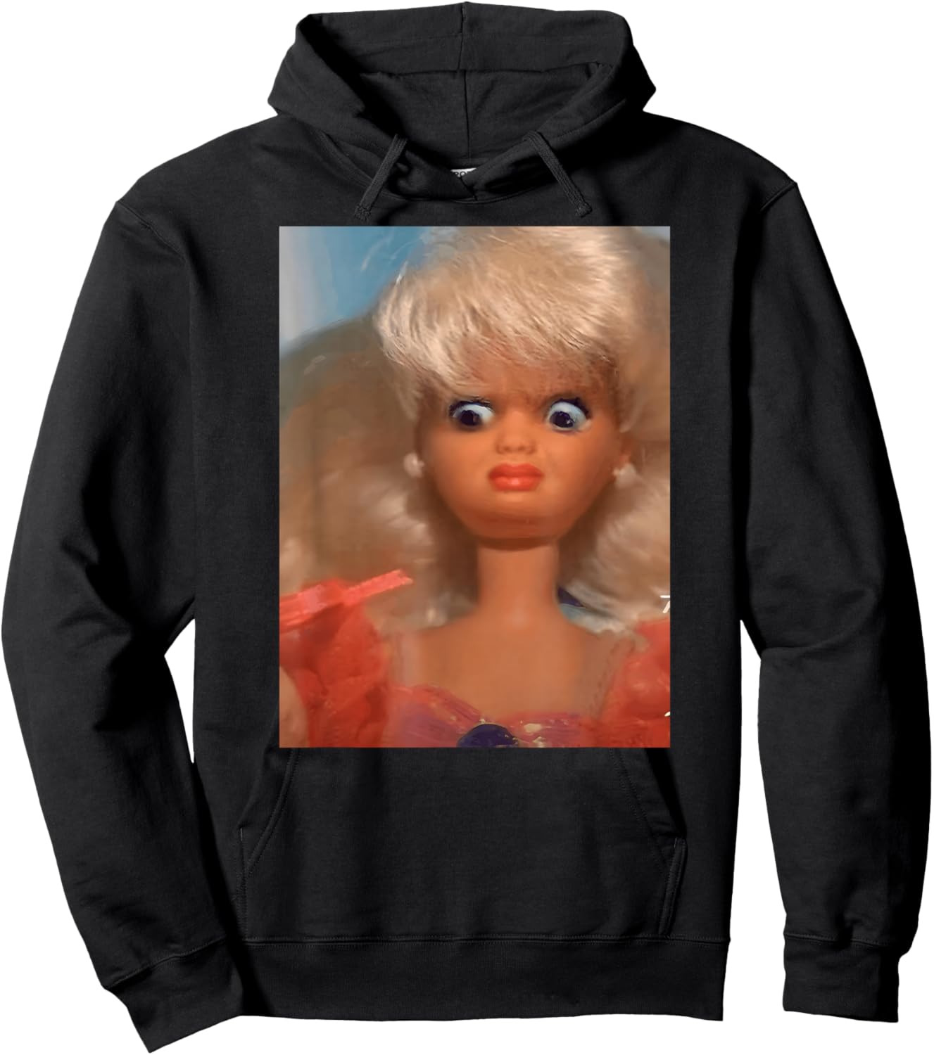 Disgusting Doll Meme Face Hoodie - Hoodie | Black