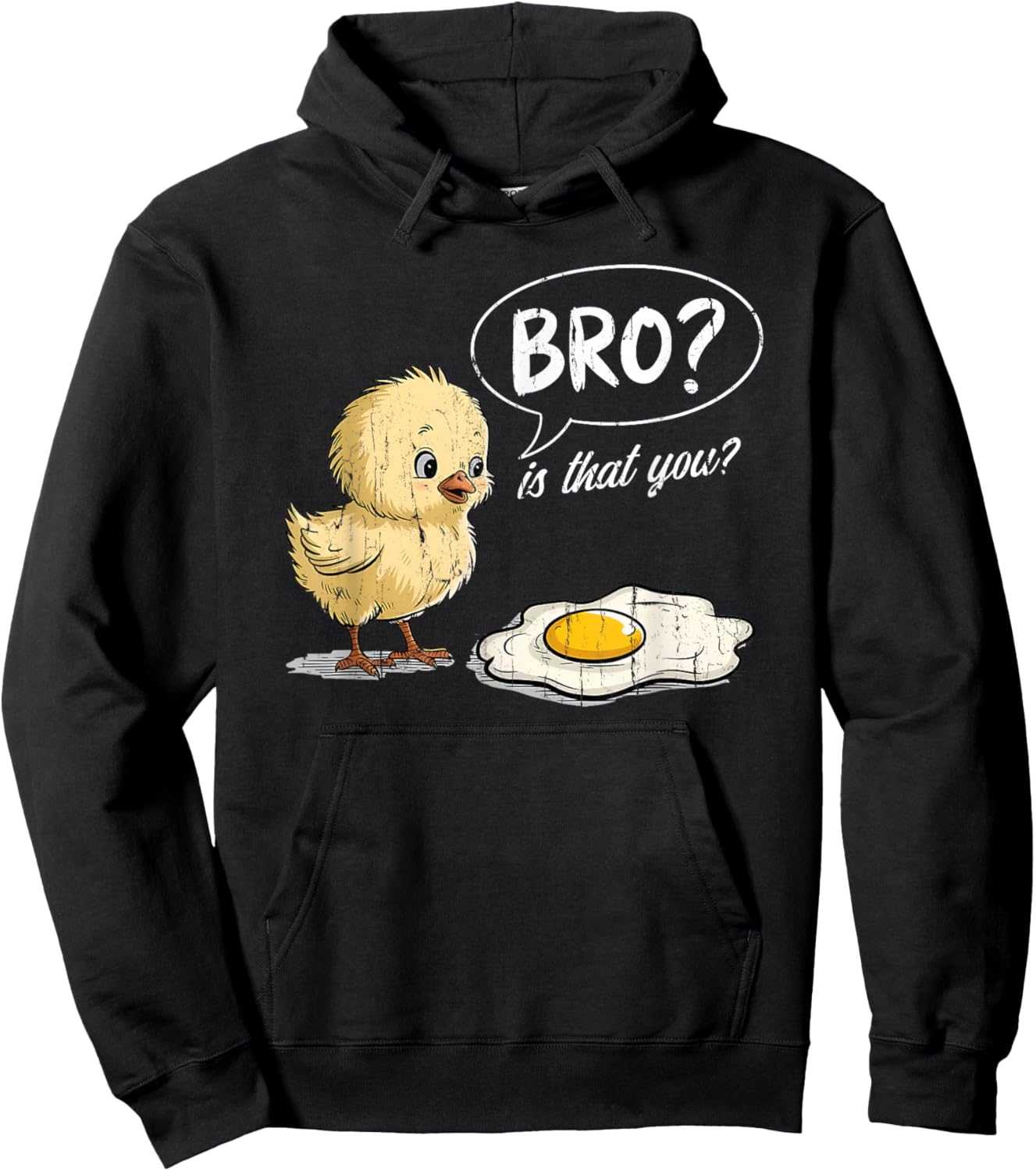 Bro is that You, Funny Chick and Egg Hoodie - Hoodie | Black