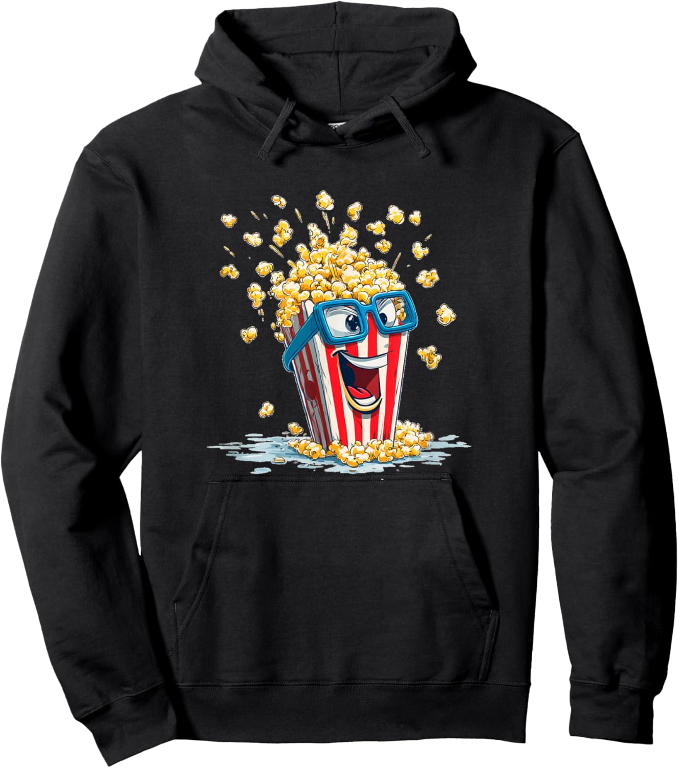 Boys Girls Funny Popcorn Box Costume Hoodie - Hoodie | Black