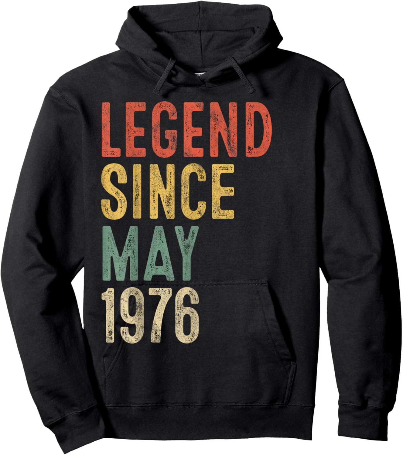 Legend May 1976 50th Birthday Men Women 50 Year Old Hoodie - Hoodie | Black