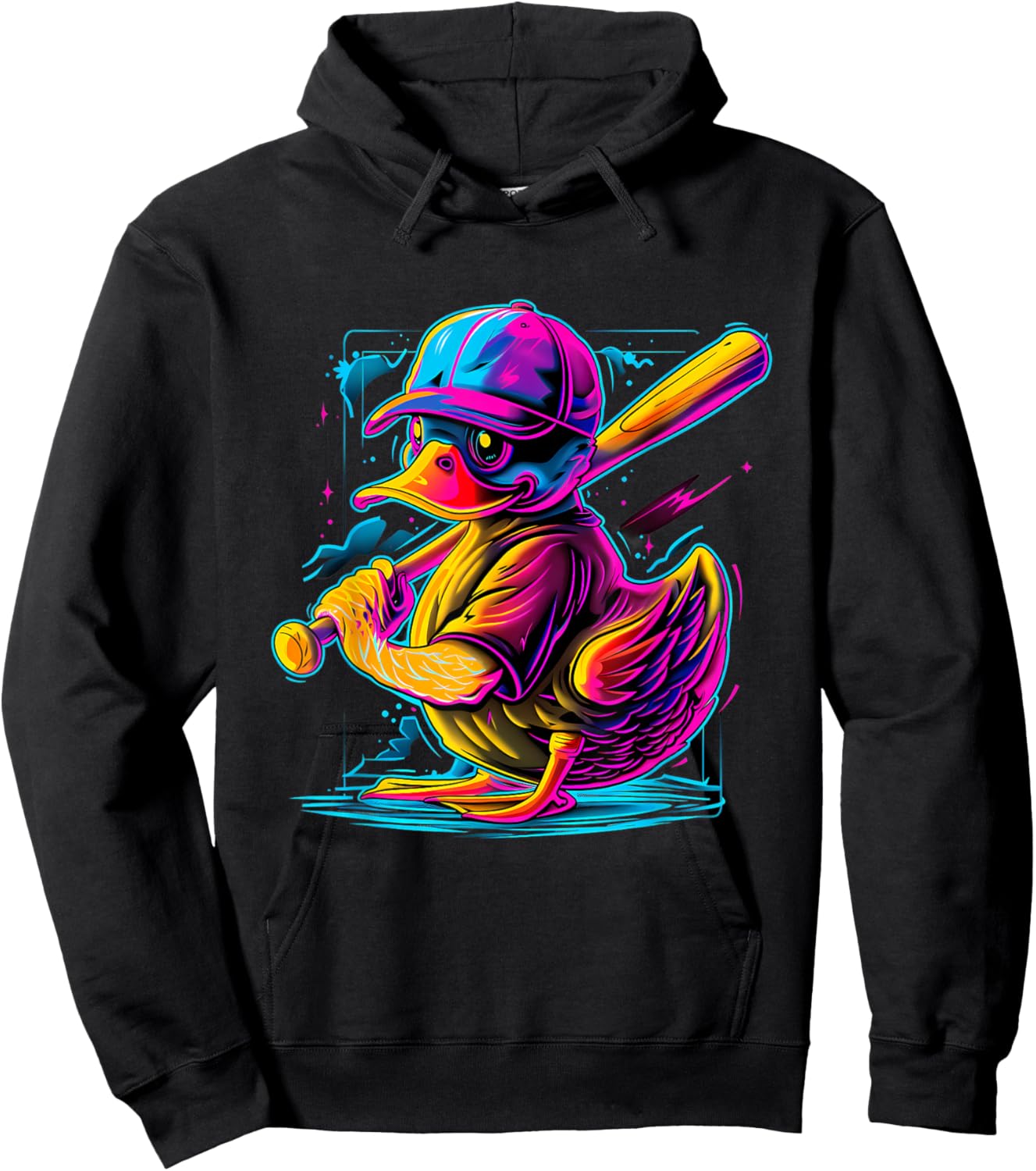 Rubber Duck Baseball Player Rubber Duck Lover Rubber Duckie Hoodie - Hoodie | Black