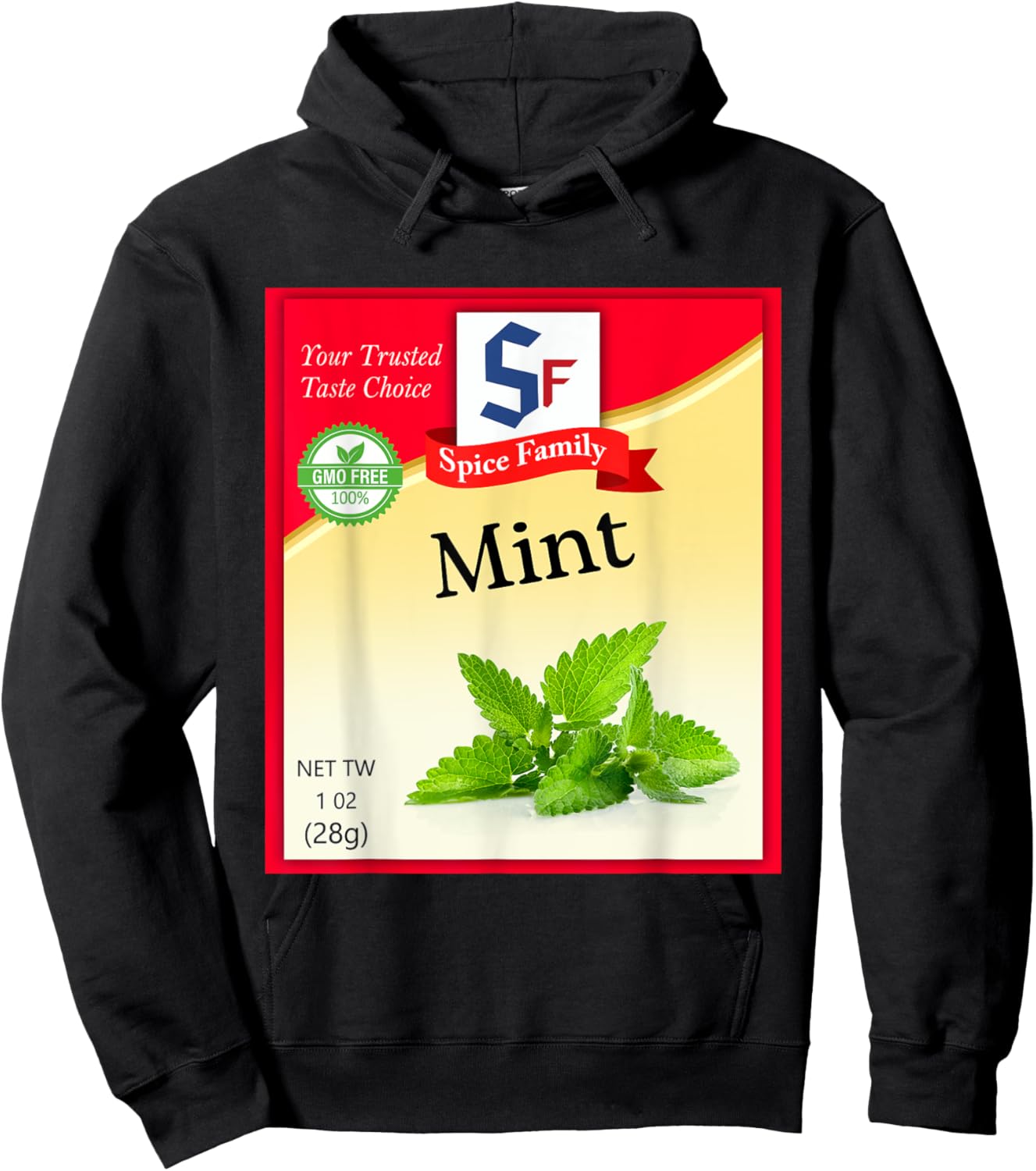 Mint Condiment Costume Holiday Spice Costumes Hoodie - Hoodie | Black