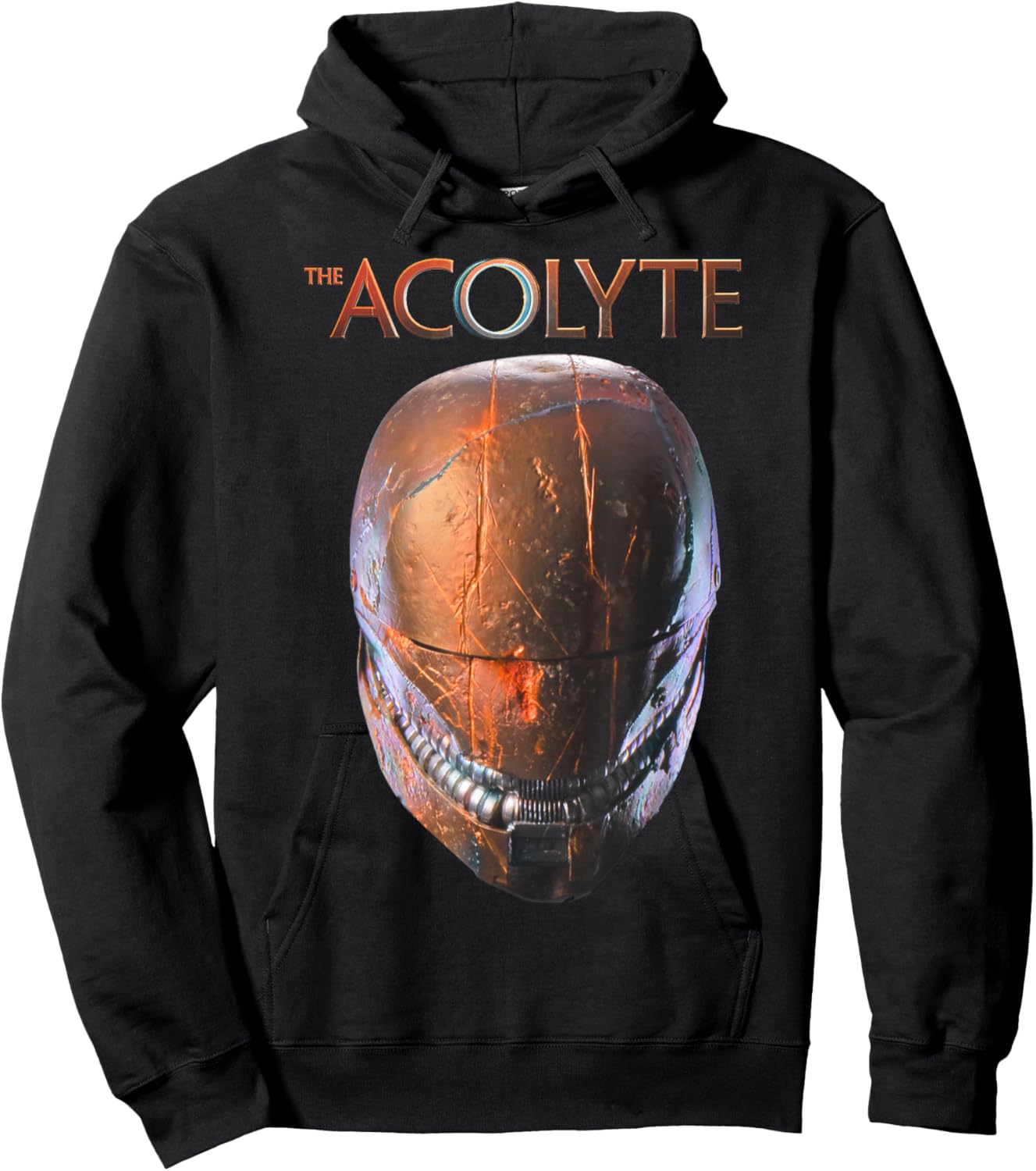 Star Wars The Acolyte Sith Lord Helmet Portrait Vintage Hoodie - Hoodie | Black