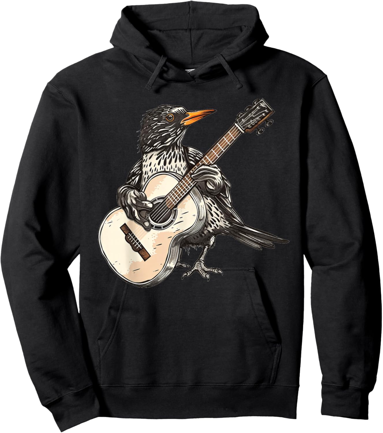 Starling Playing The Guitar Hoodie - Hoodie | Black