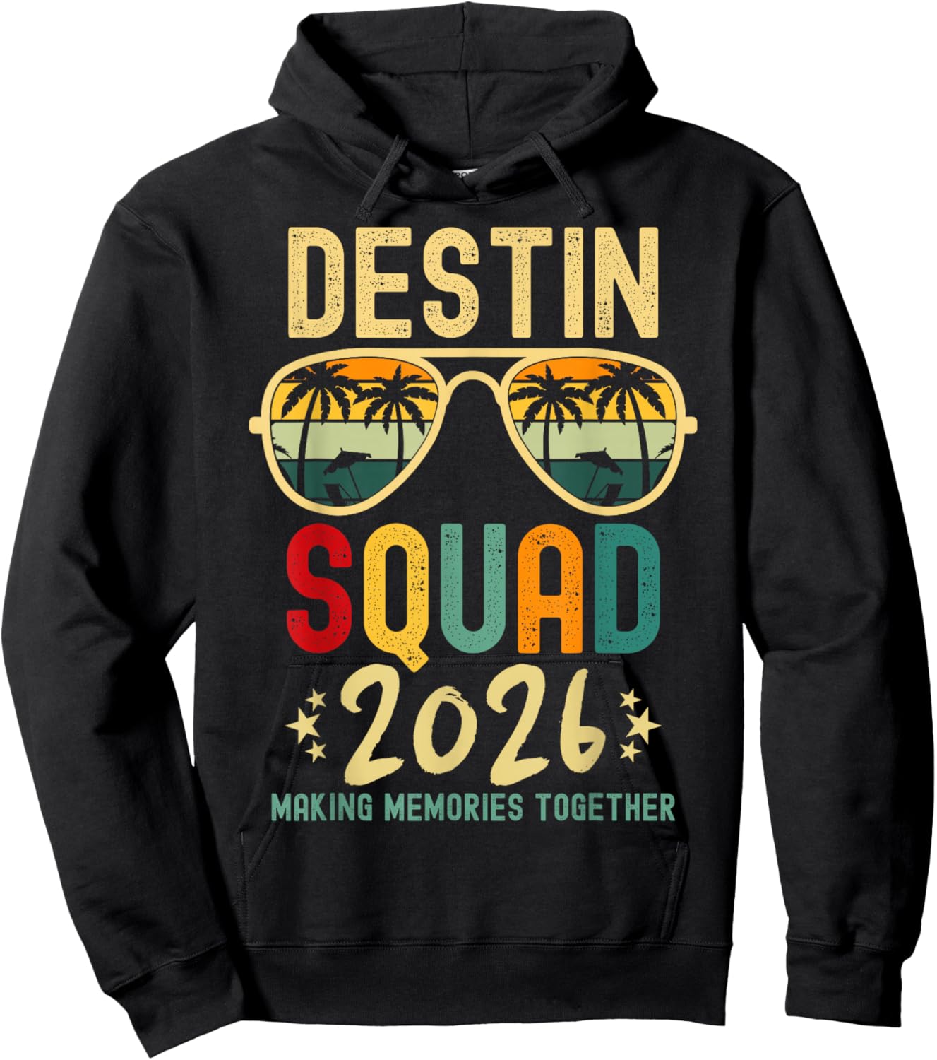 Destin Florida Vacation Squad 2026 Matching Group Family Hoodie - Hoodie | Black
