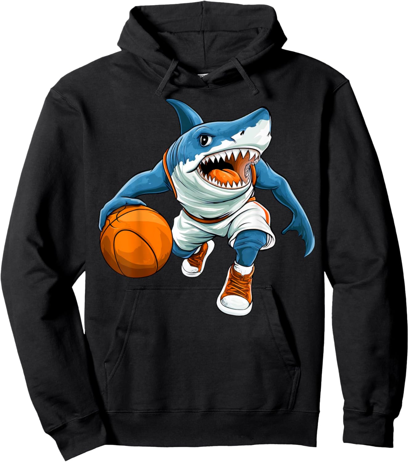 Basketball Shark Hoodie - Hoodie | Black