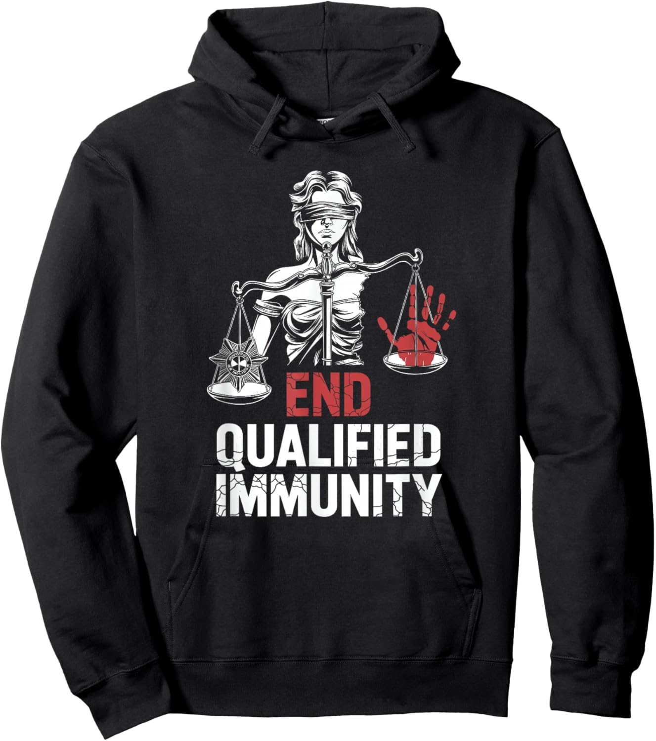End Qualified Immunity | Justice Reform - Activist Hoodie - Hoodie | Black