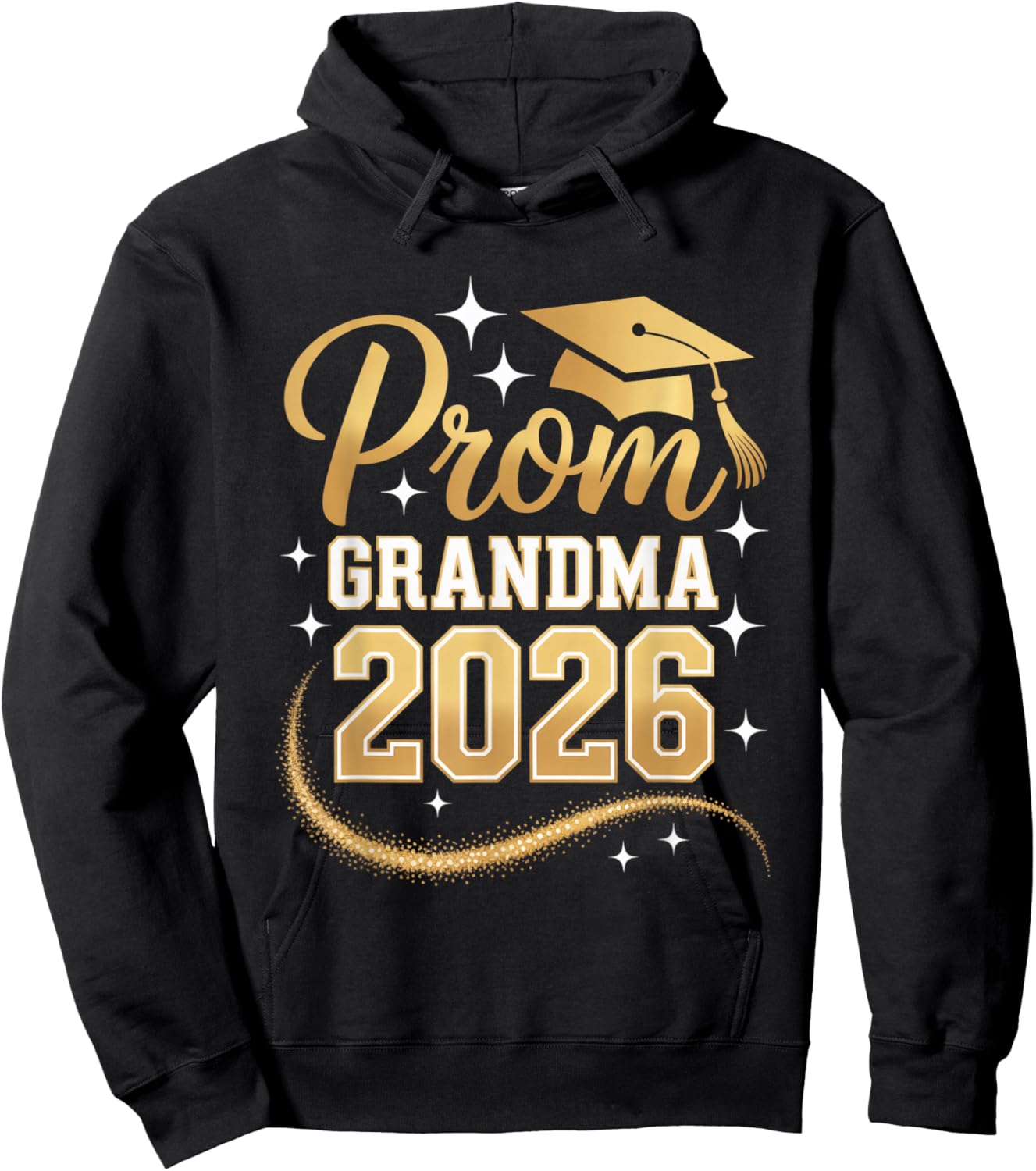 Proud Prom Grandma Class of 2026 Hoodie - Hoodie | Black
