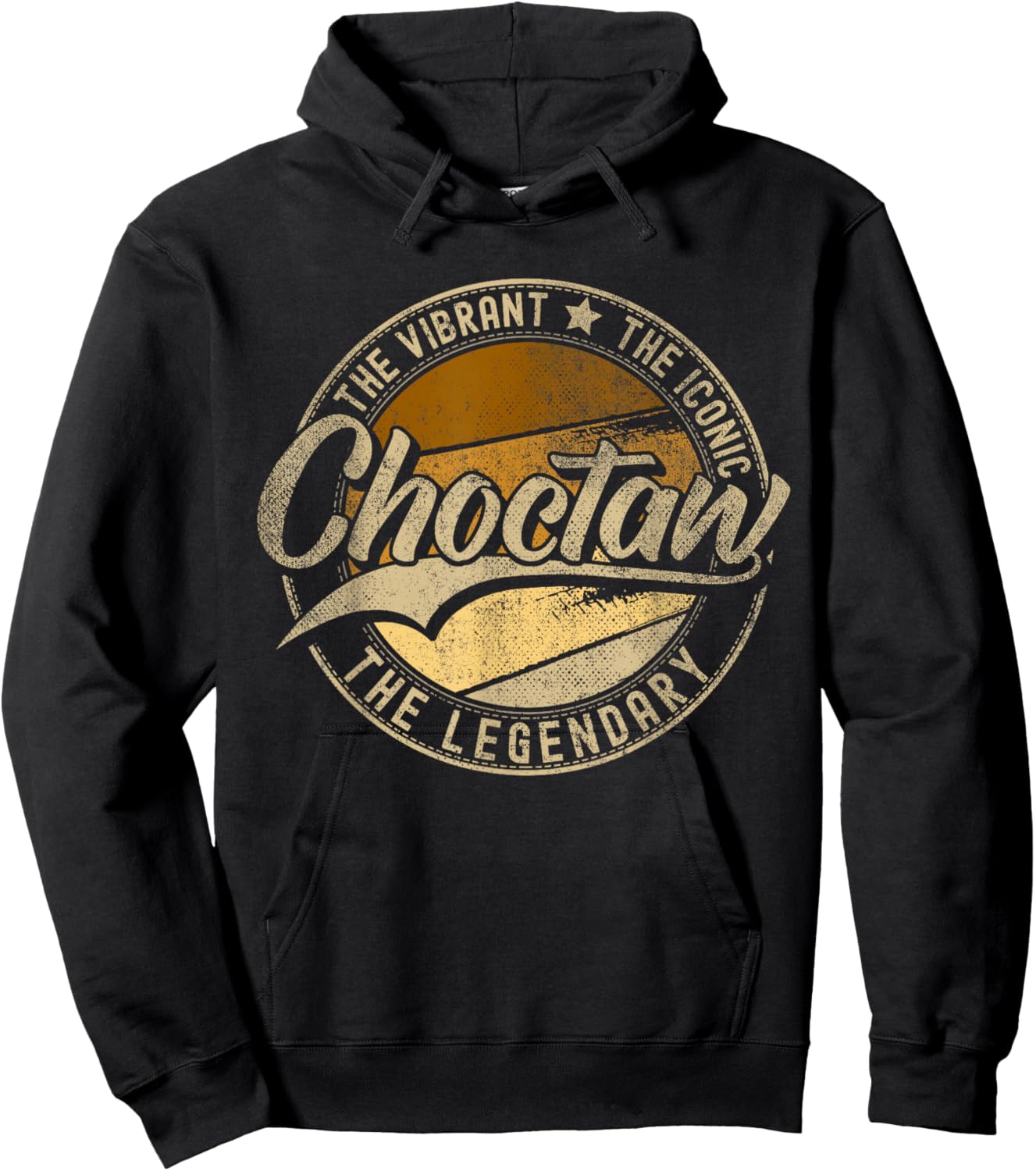 Choctaw OK | Oklahoma | Vintage Distressed Hoodie - Hoodie | Black