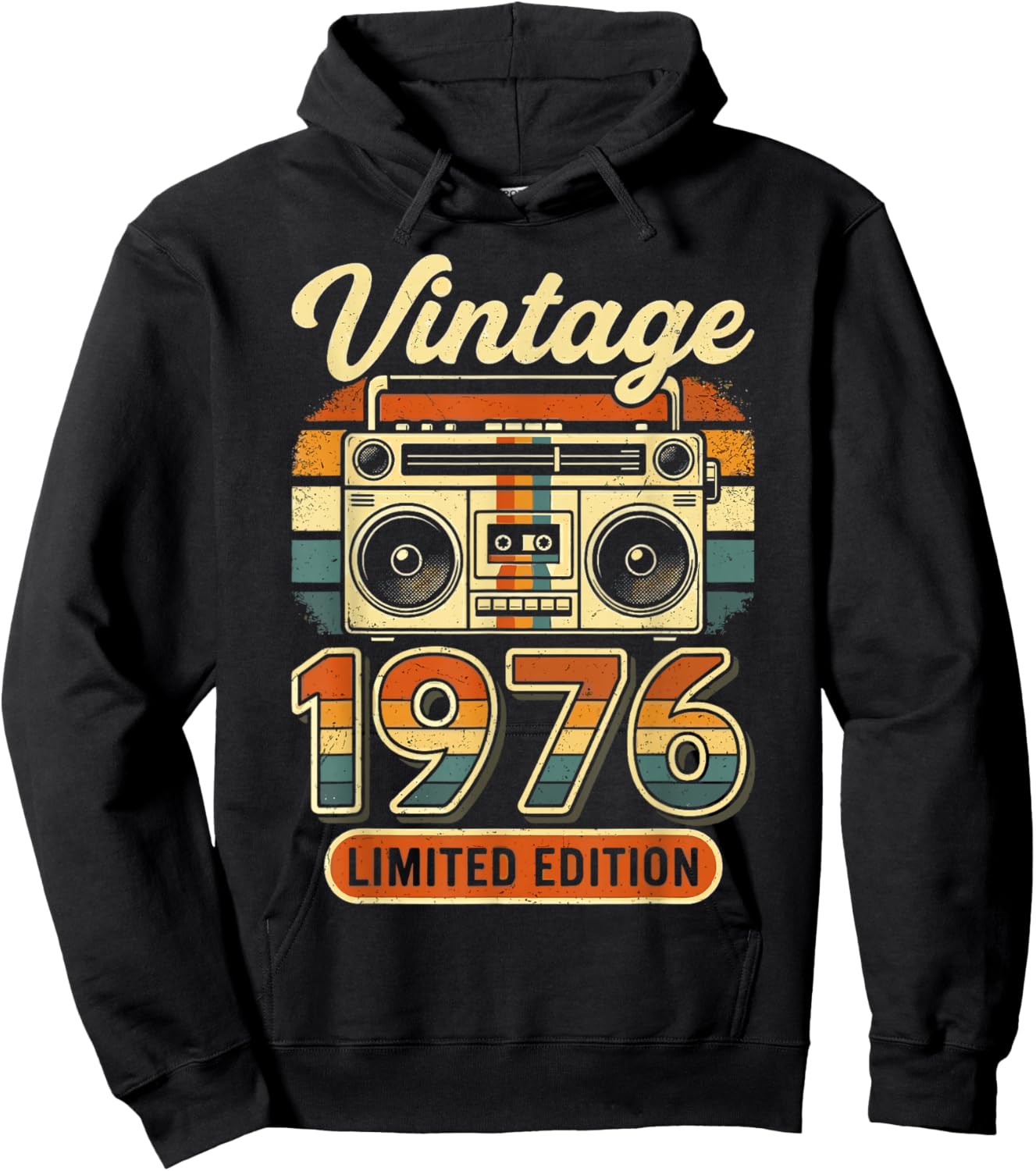 Birthday 50 Years Man 1976 Hoodie - Hoodie | Black