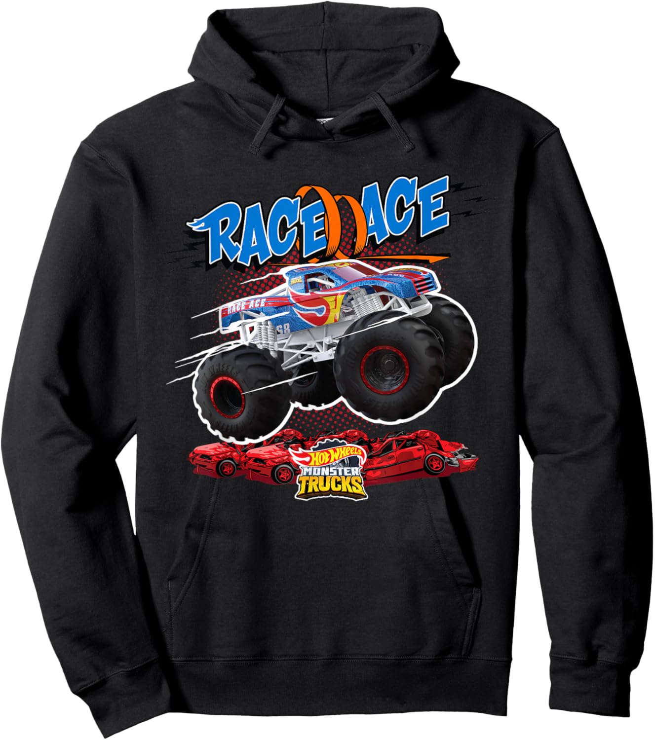 Hot Wheels Monster Trucks - Race Ace Hoodie - Hoodie | Black