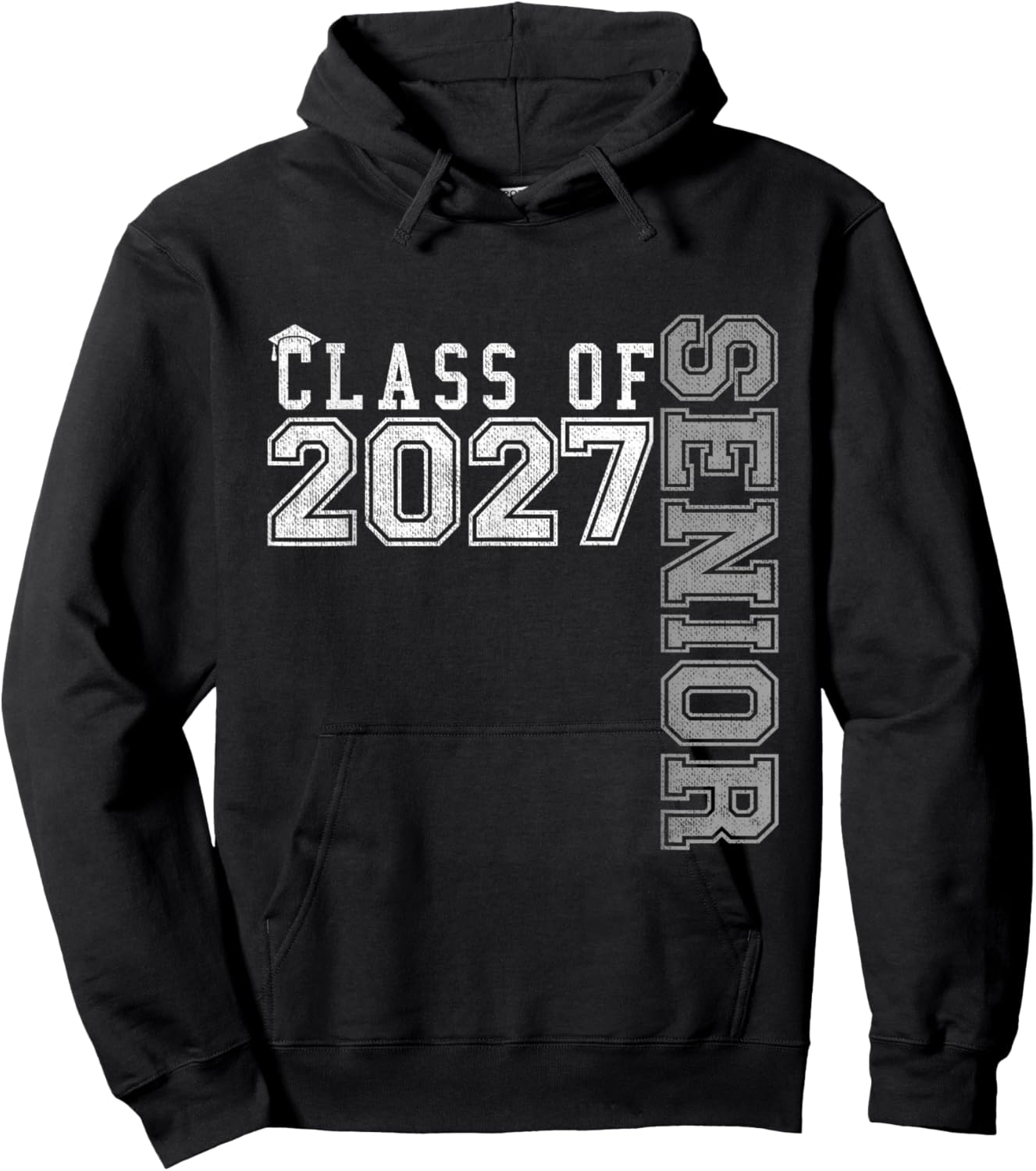 Senior 2027 Class of 2027 Seniors Graduation 2027 Senior 27 Hoodie - Hoodie | Black