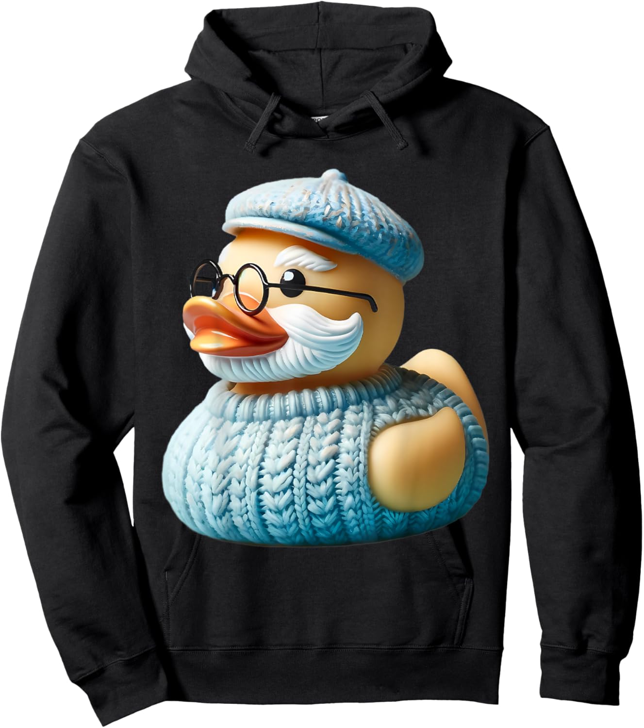 Grandpa Rubber Duck Grandfather Duckie Father's Day Hoodie - Hoodie | Black