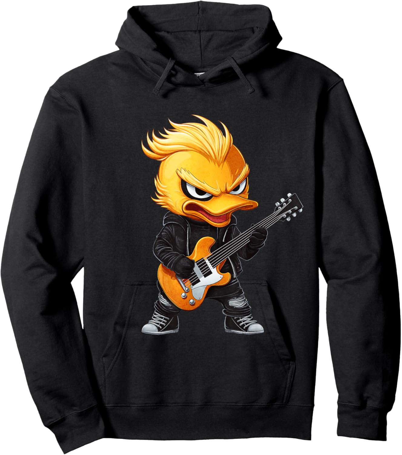 Heavy Metal Duck Hoodie - Hoodie | Black