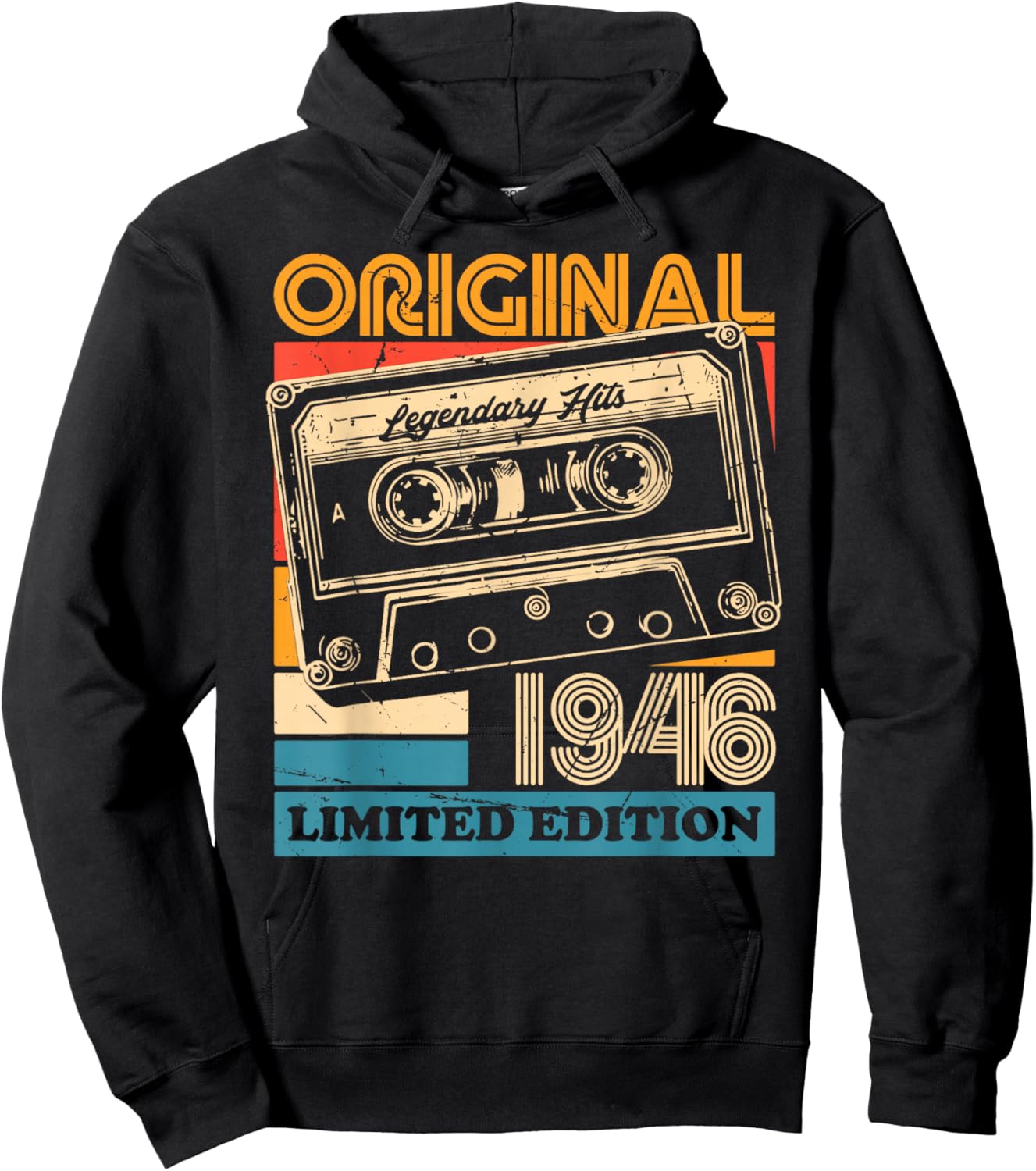 Original 1946 Vintage Birthday 79 Years Women Hoodie - Hoodie | Black