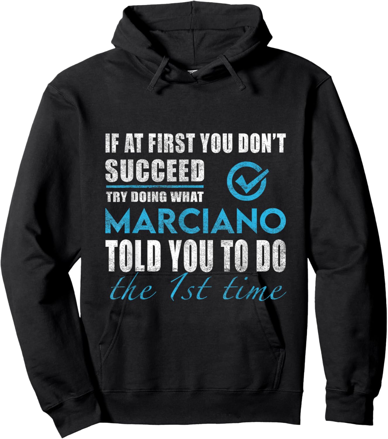 Marciano Name - Try What Marciano Told You To Do Hoodie - Hoodie | Black