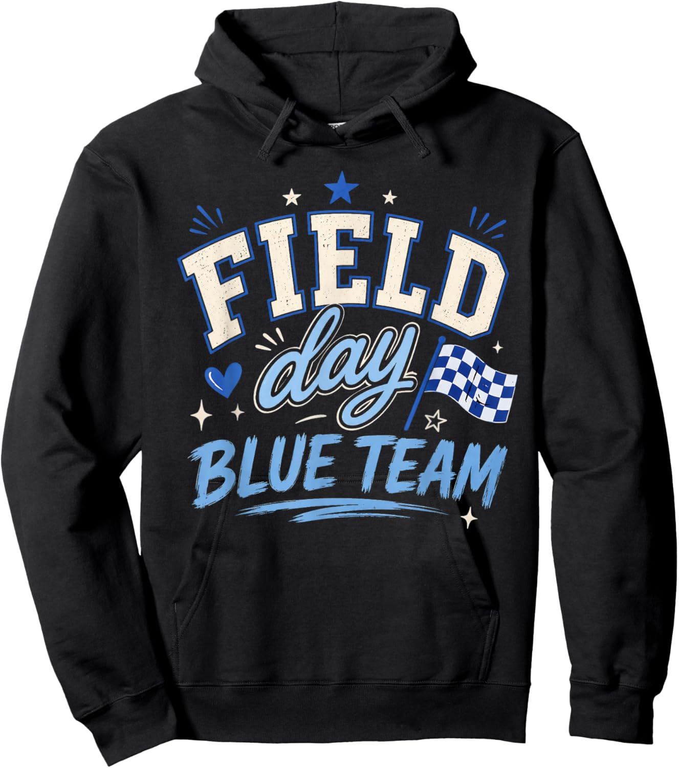 Field Day 2026 Blue Team Field Trip Color Team Teacher Hoodie - Hoodie | Black